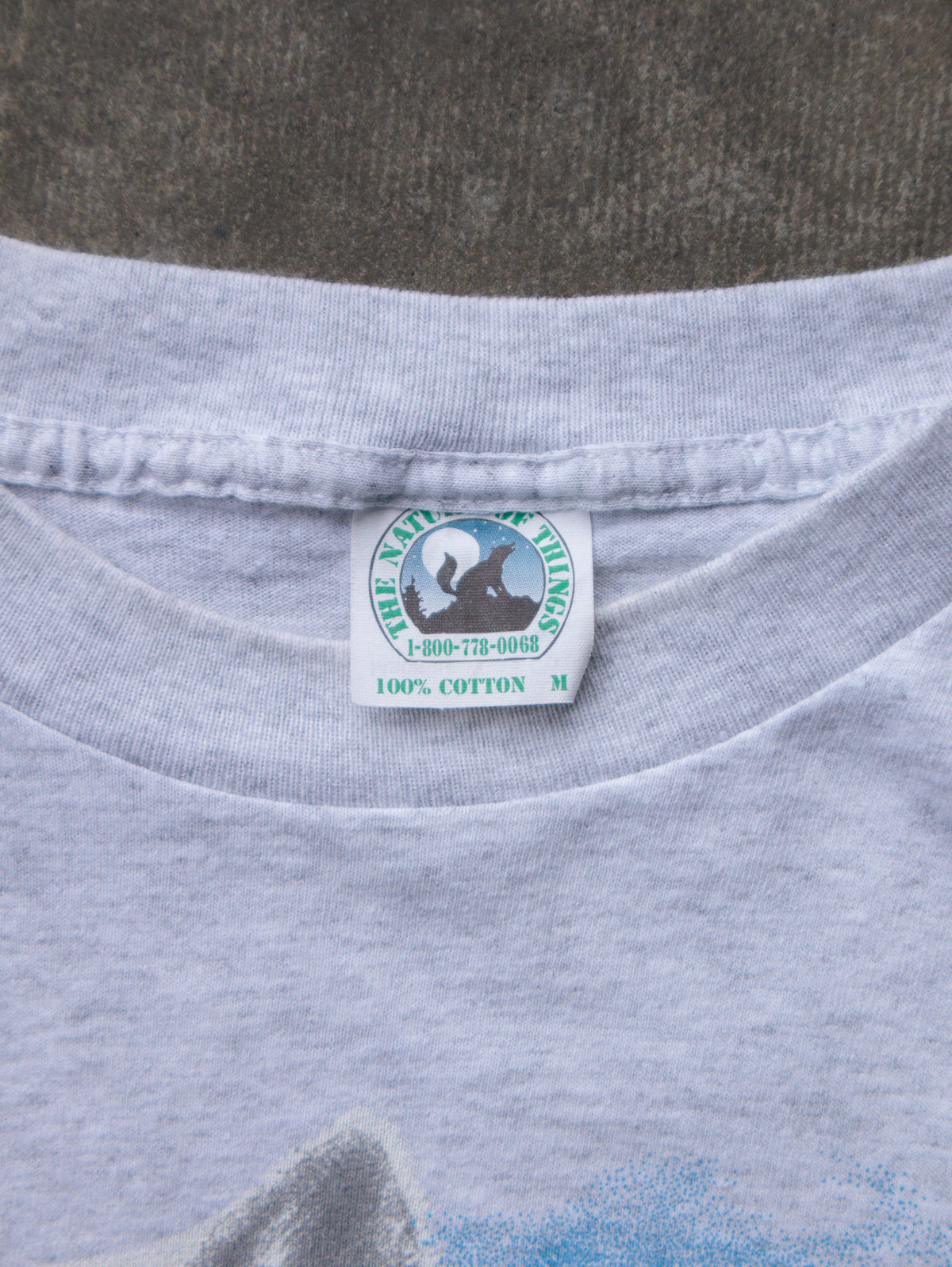Vintage 90s Grey White Wolf Tee (M)