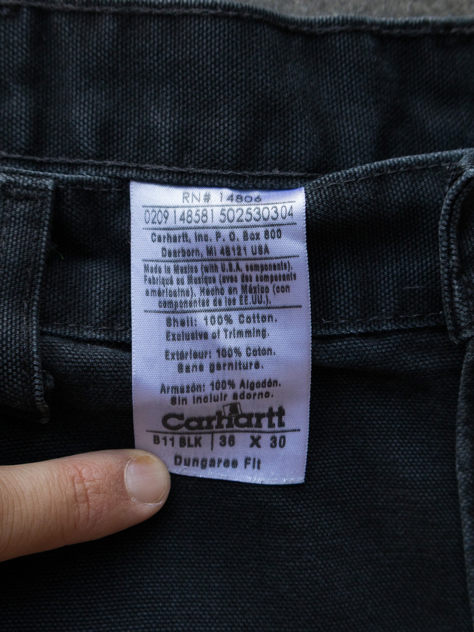 Vintage Black Carhartt Carpenter Pants (W36)