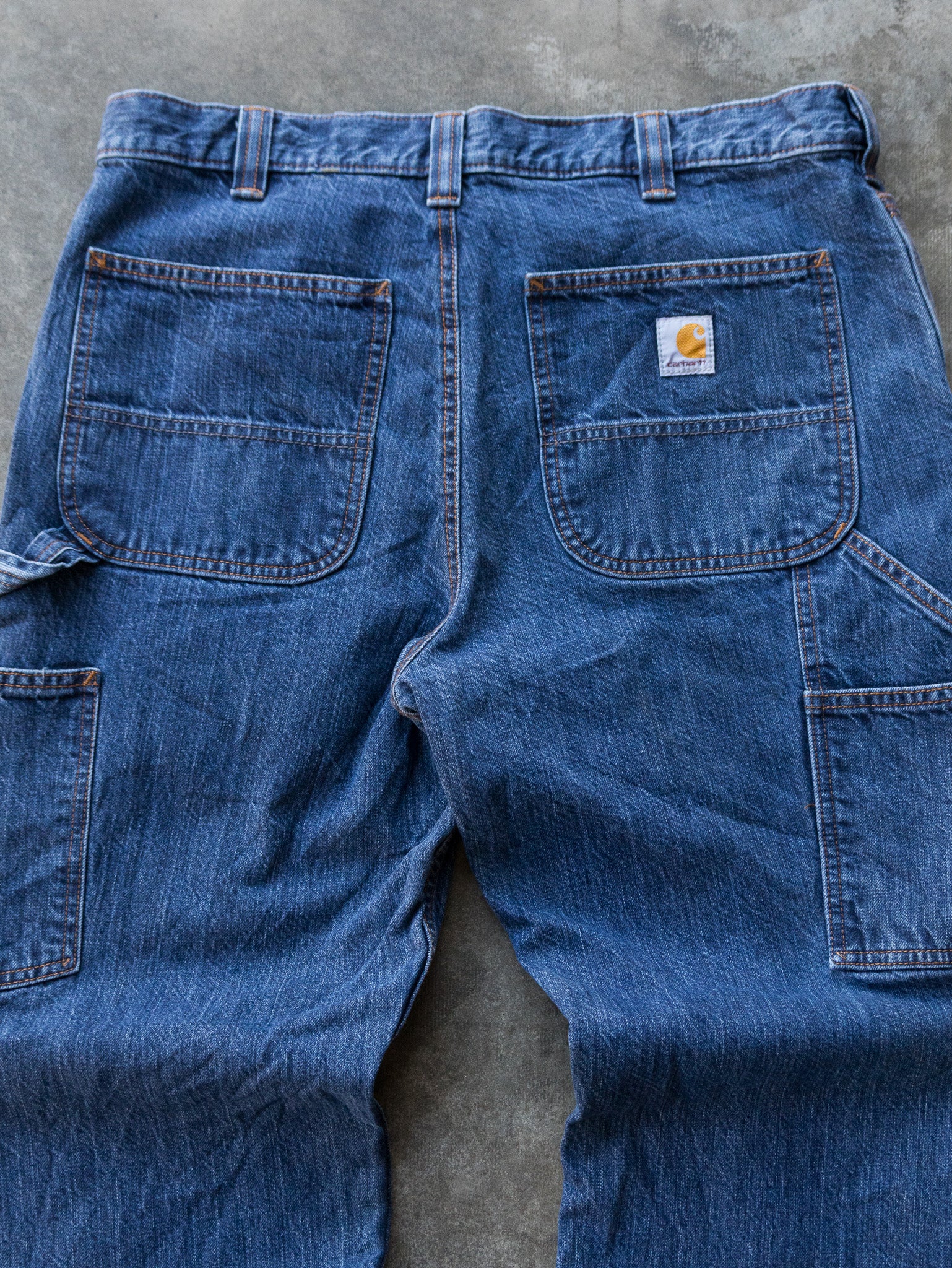 Vintage Blue Carhartt Carpenter Jeans (W34)