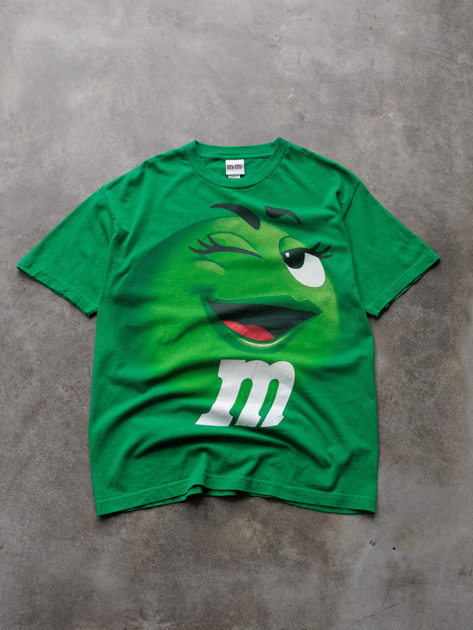 Vintage 00s Green M&M's Tee (L)