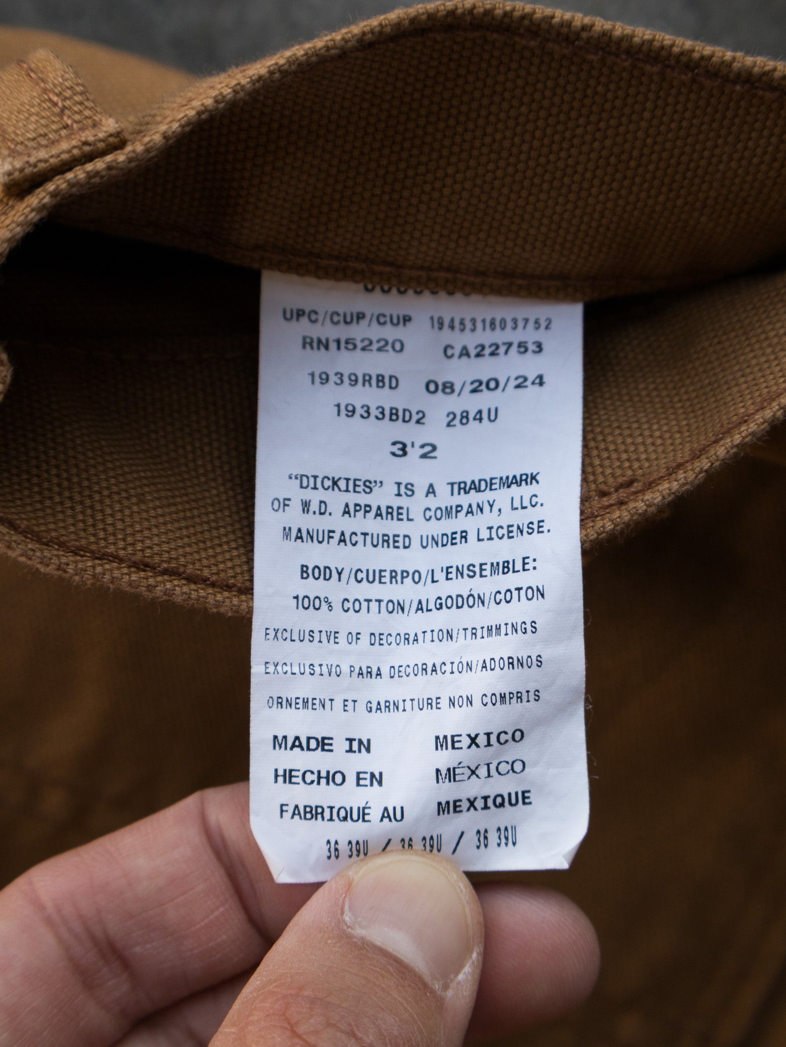 Vintage Brown Dickies Carpenter Pants (W36)