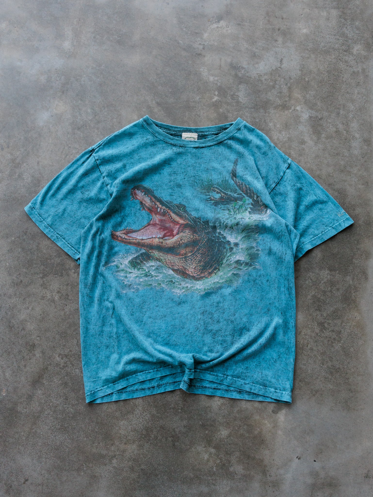 Vintage Teal Habitat Alligator Tee (M)