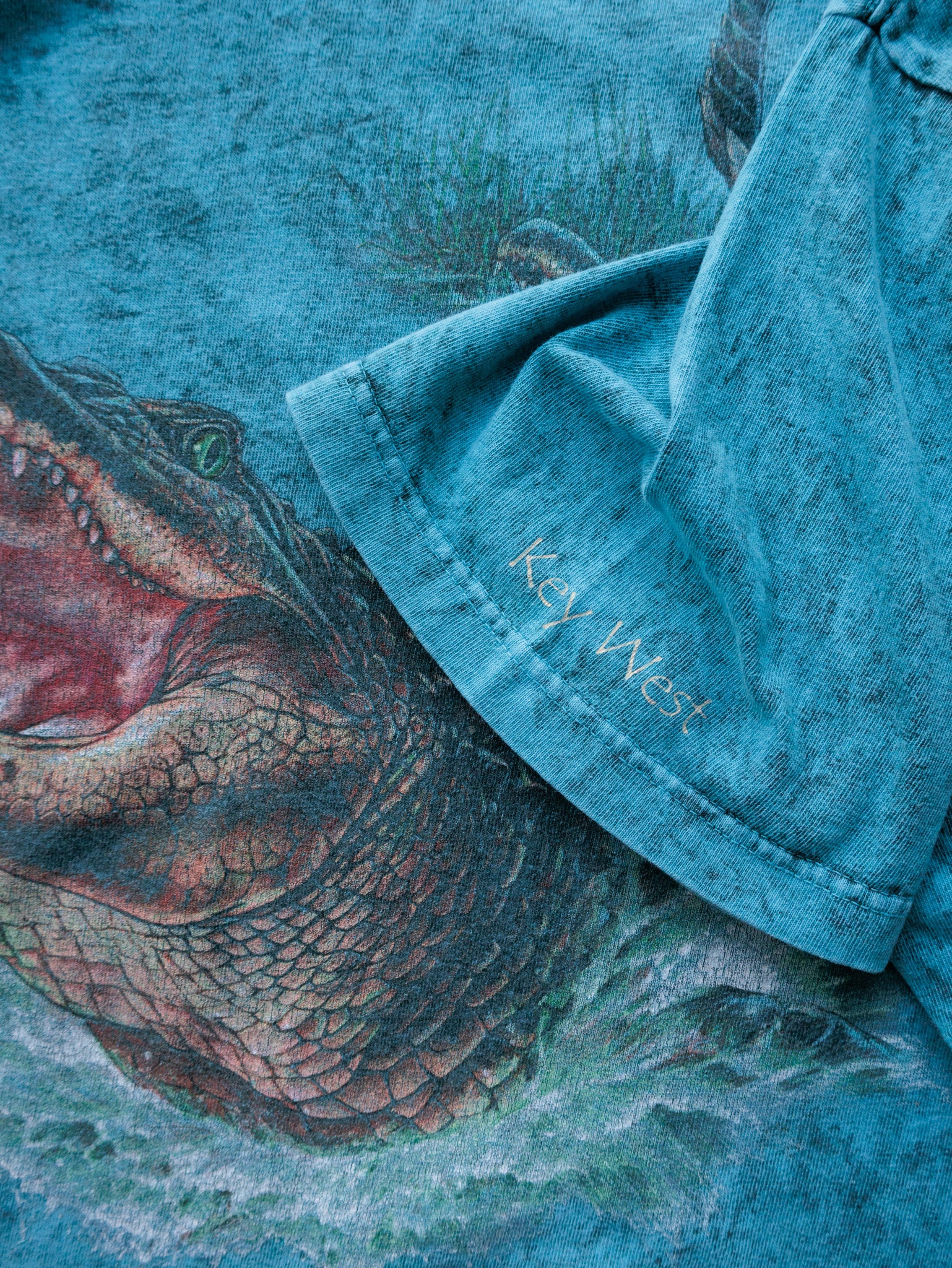 Vintage Teal Habitat Alligator Tee (M)