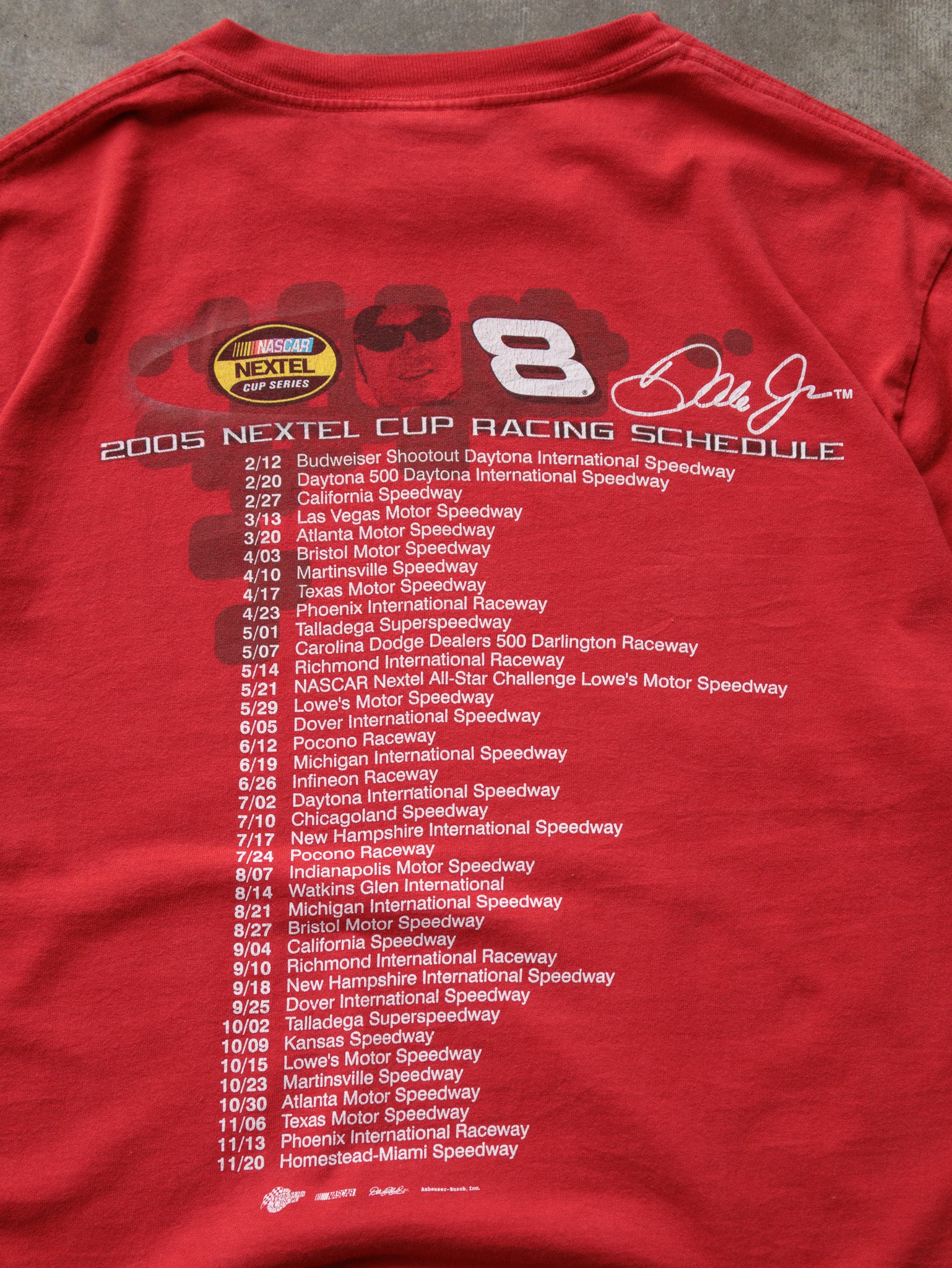 Vintage 2005 Red NASCAR Dale Jr Tee (-)