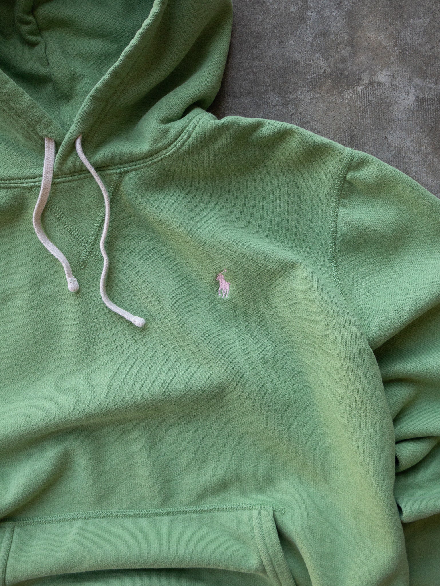 Vintage Lime Polo Ralph Lauren Hoodie (L)