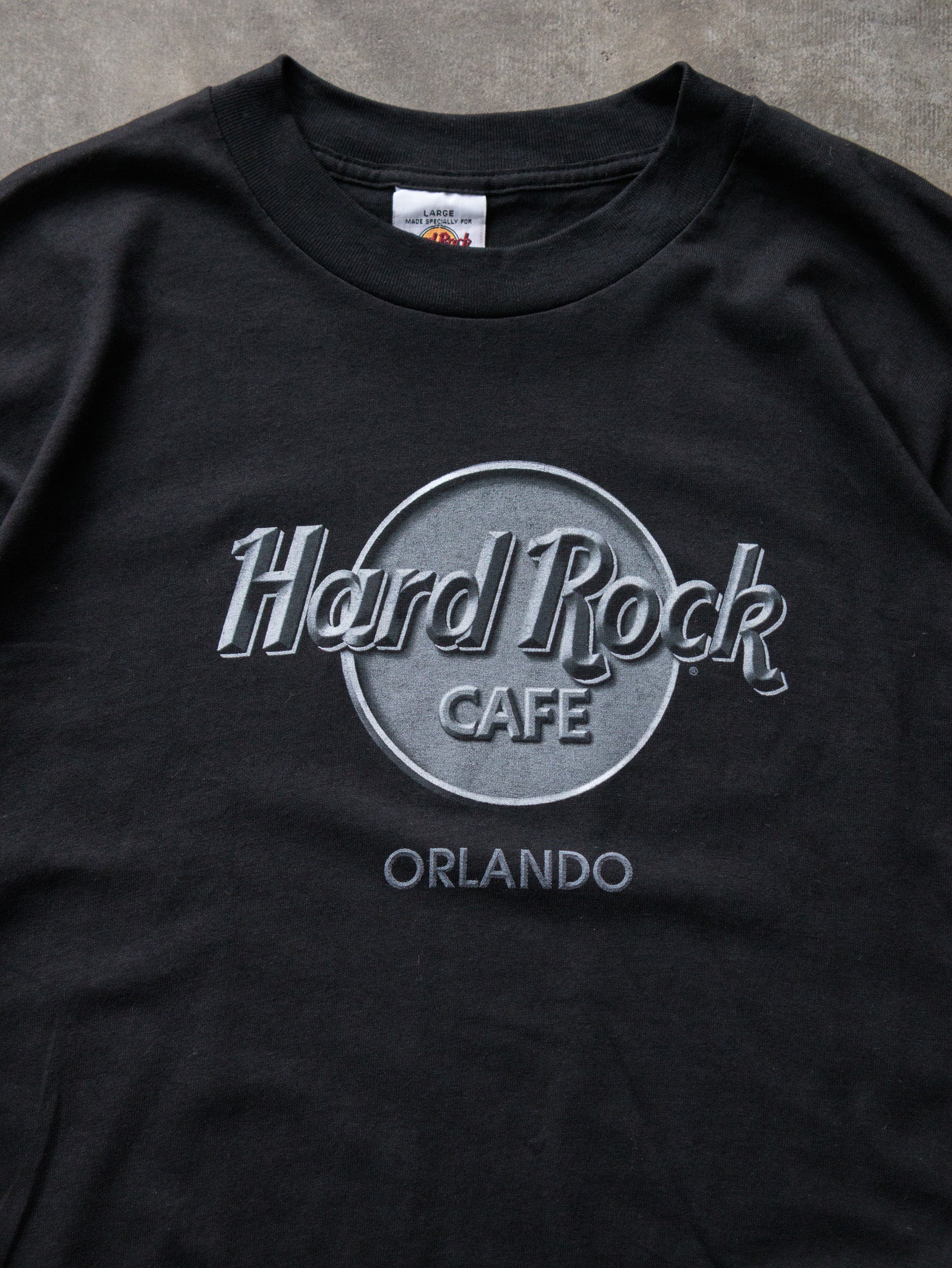 Vintage 90s Black Hard Rock Cafe Orlando Tee (L)