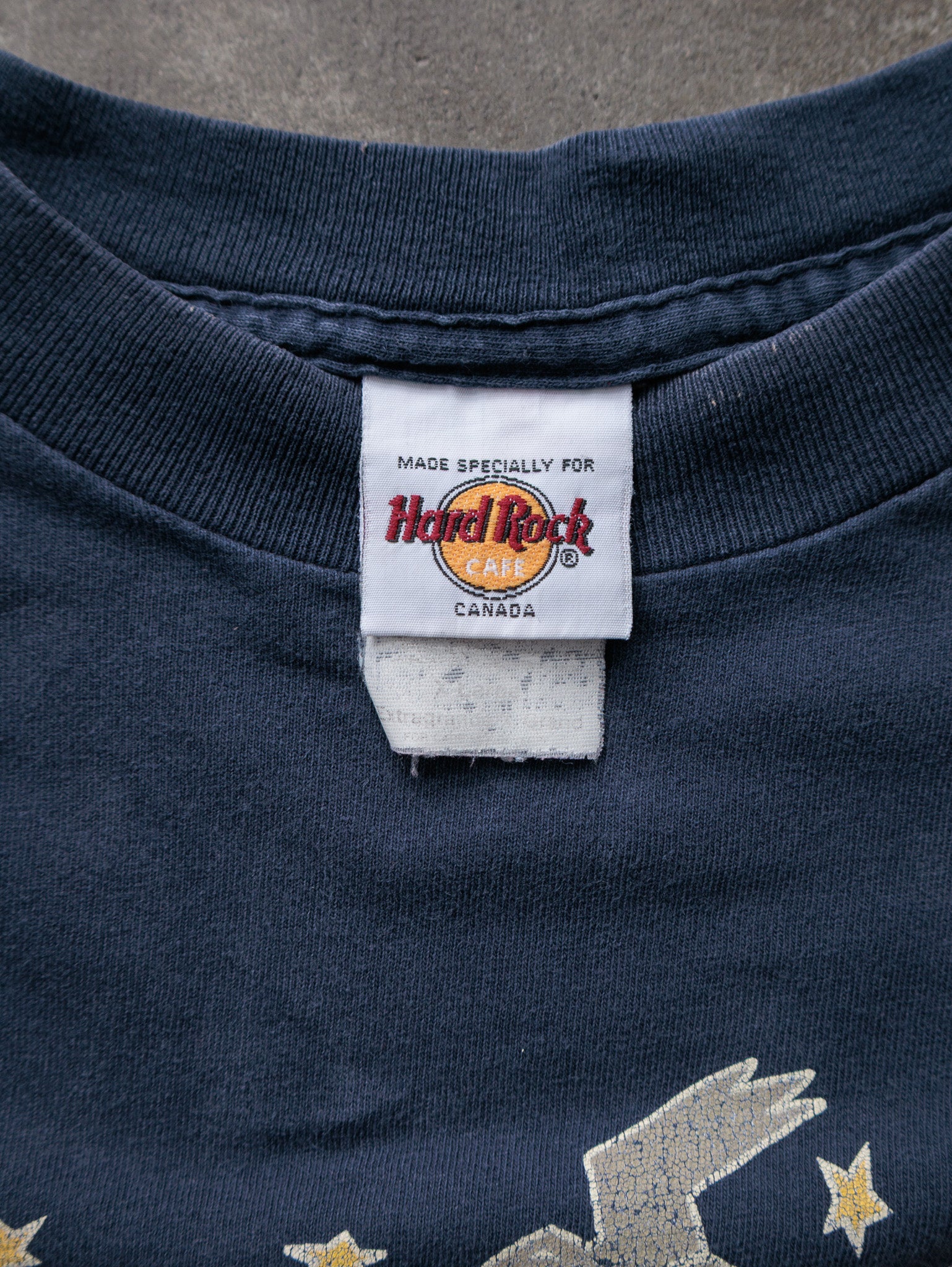 Vintage 90s Navy Hard Rock Cafe Whistler Canada Moose Tee (-)
