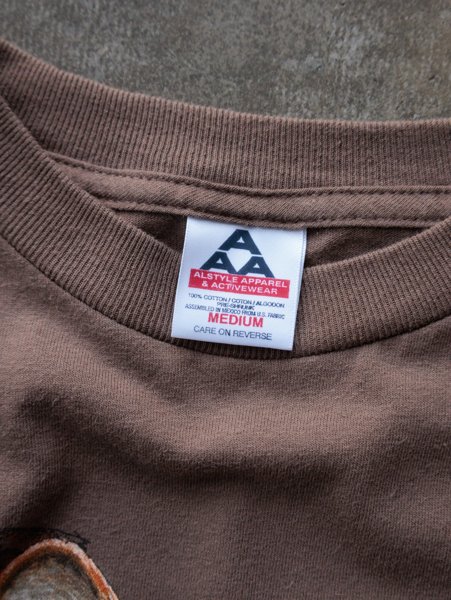 Vintage Brown Wolf Graphic Tee (M)