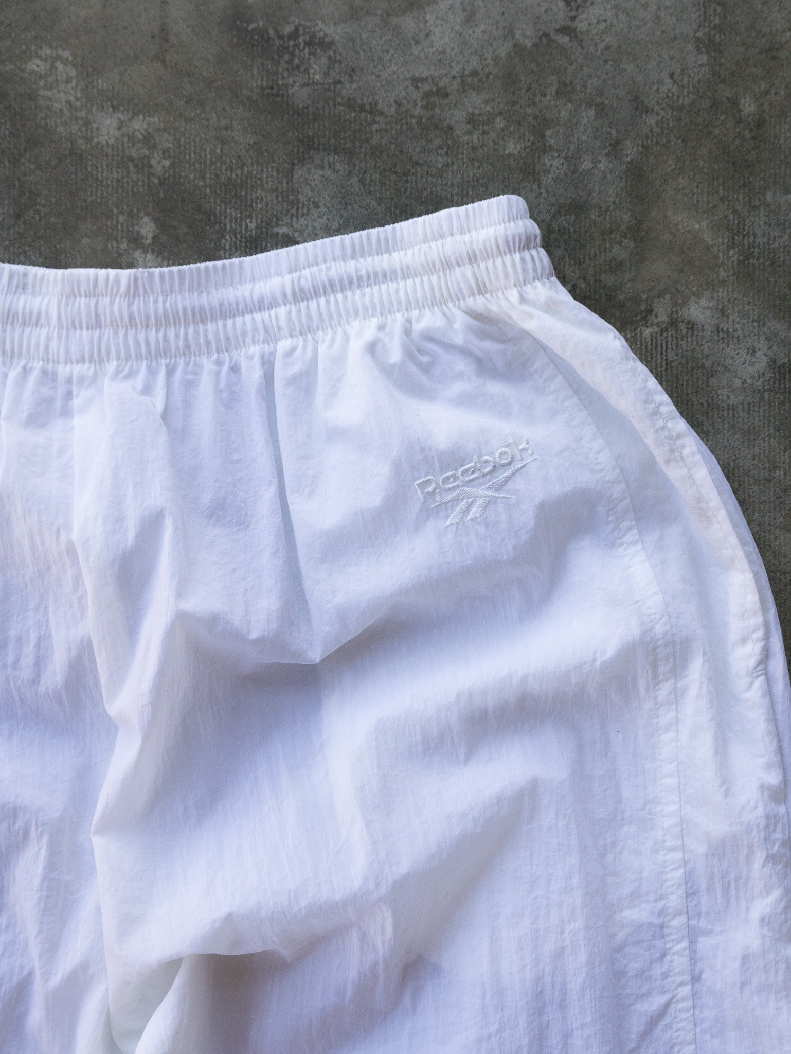 Vintage 90s White Reebok Track Pants (L)