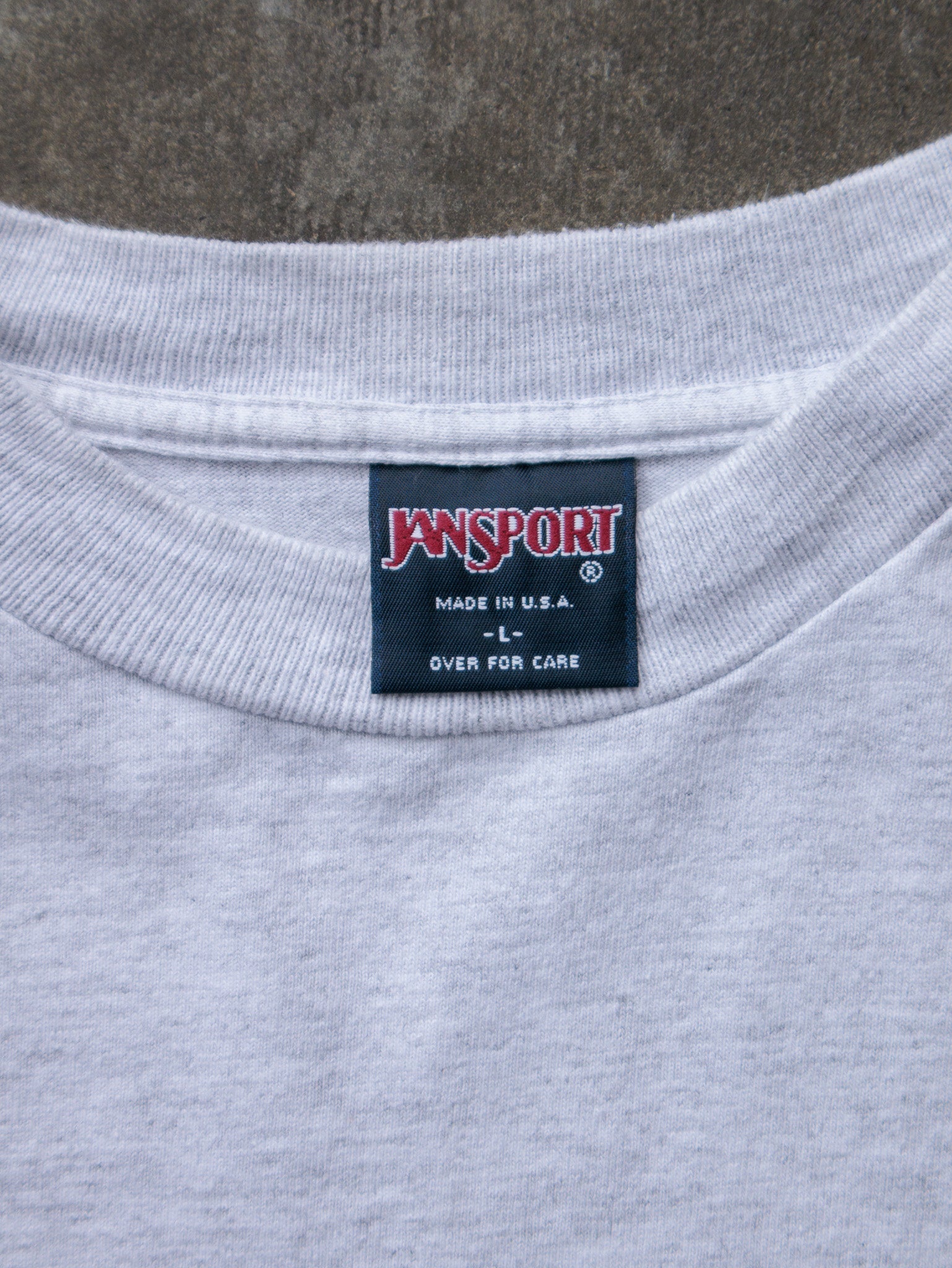 Vintage 90s Grey Notre Dame Fighting Irish Jansport Long Sleeve Tee (L)