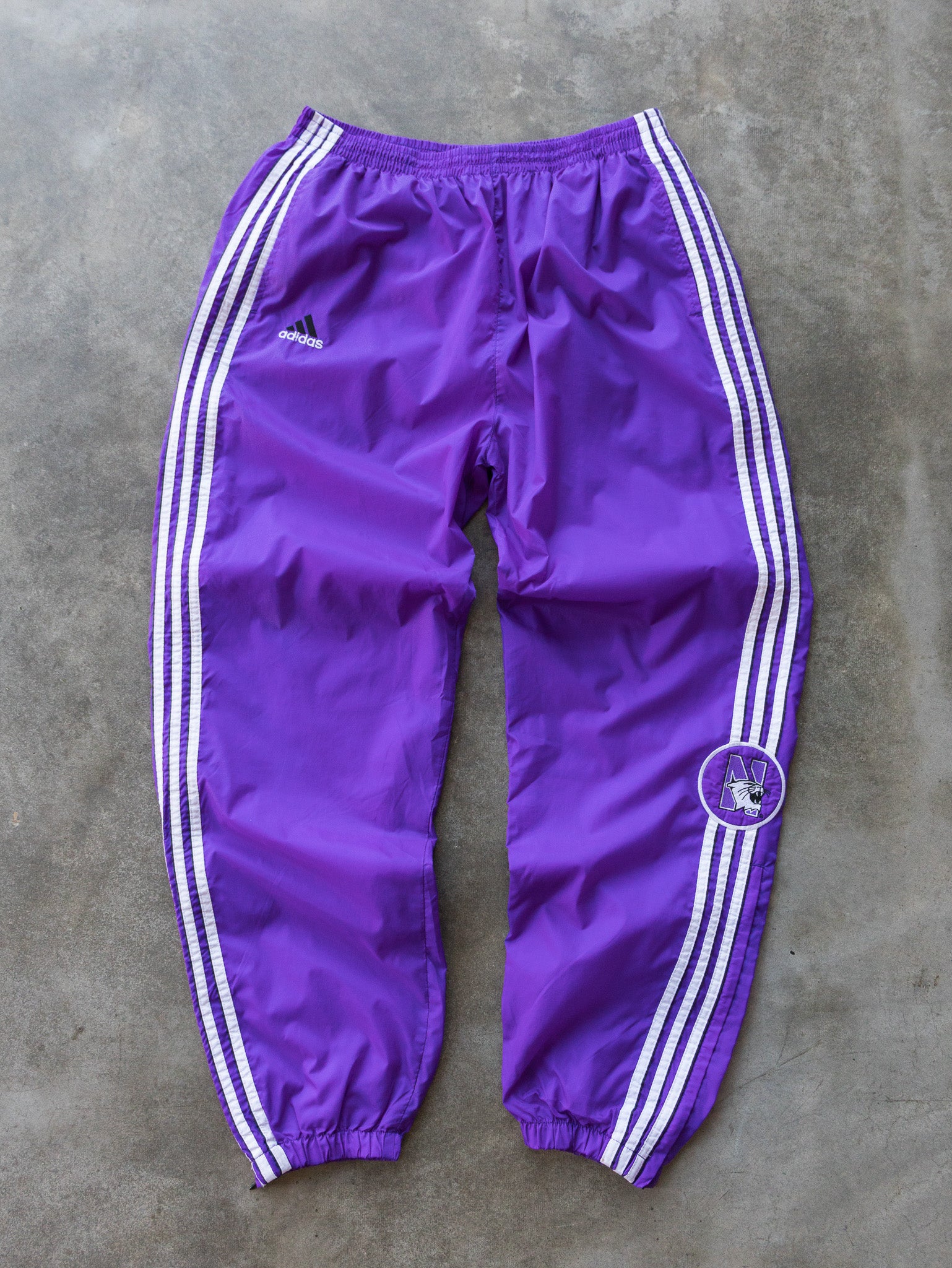 Vintage 90s Adidas Northwestern Wildcats Track Pants (XL)