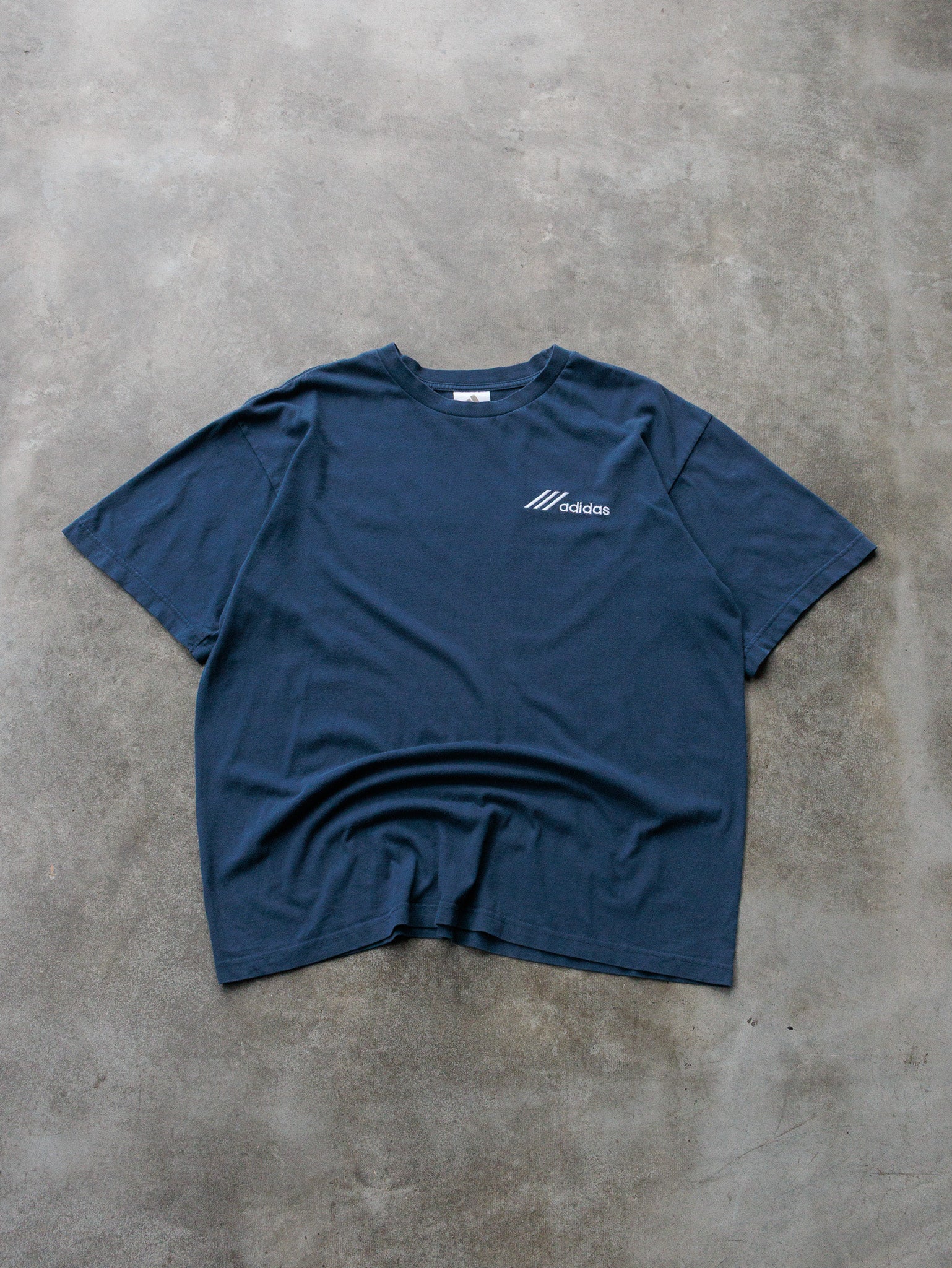 Vintage 00s Navy Adidas Tee (XL)