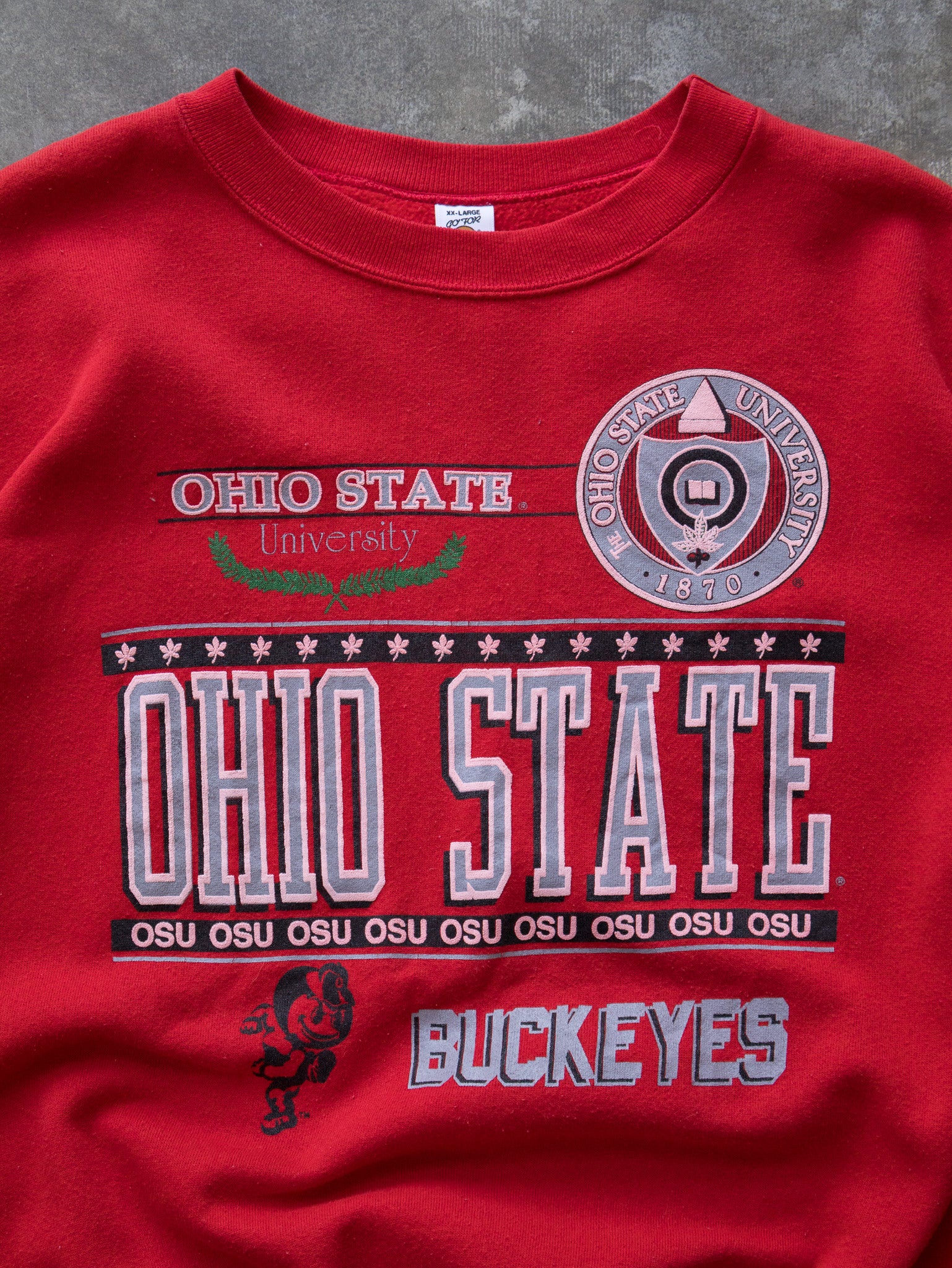 Vintage 90s Ohio State Buckeyes Sweatshirt (2XL)