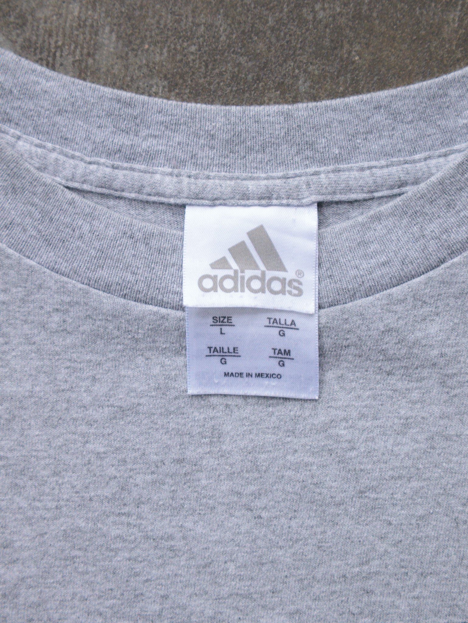 Vintage 00s Grey Adidas Athletics Dept Tee (L)