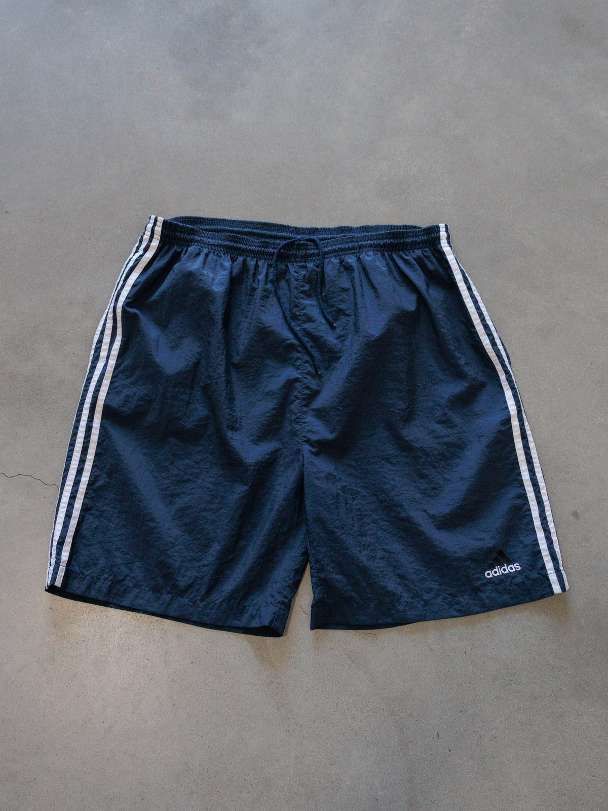Vintage 00s Navy Adidas Swim Shorts (XL)