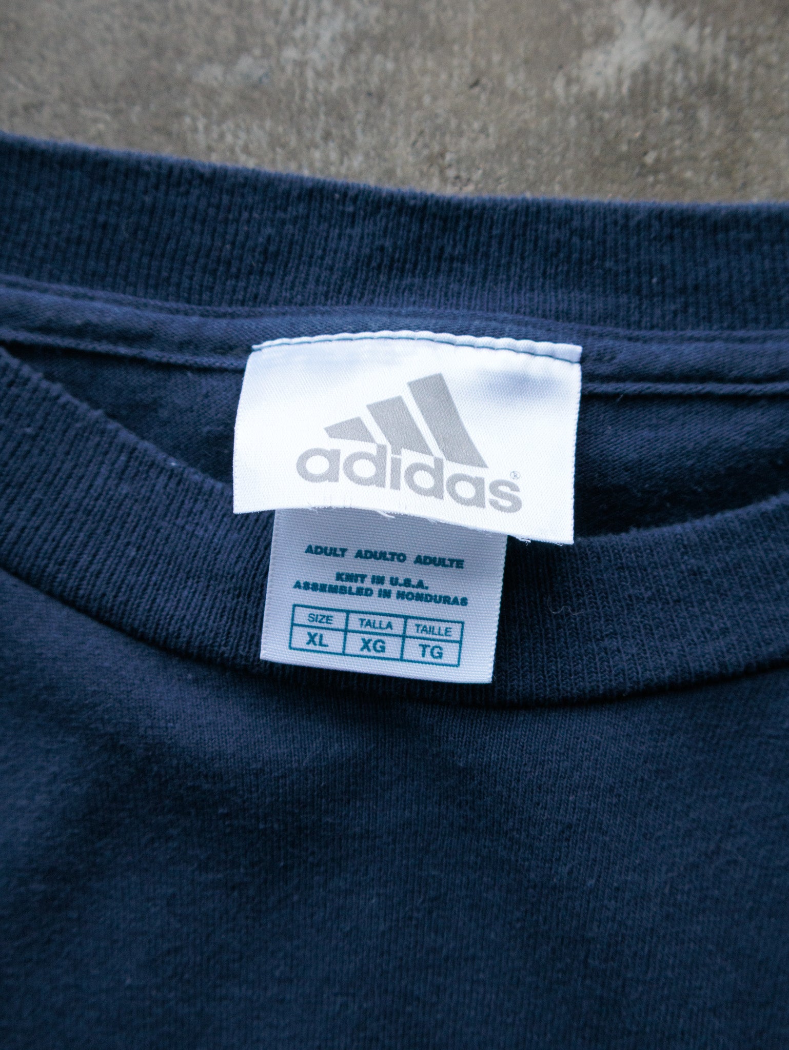 Vintage 2006 Navy Adidas Detroit Tigers Long Sleeve Tee (XL)