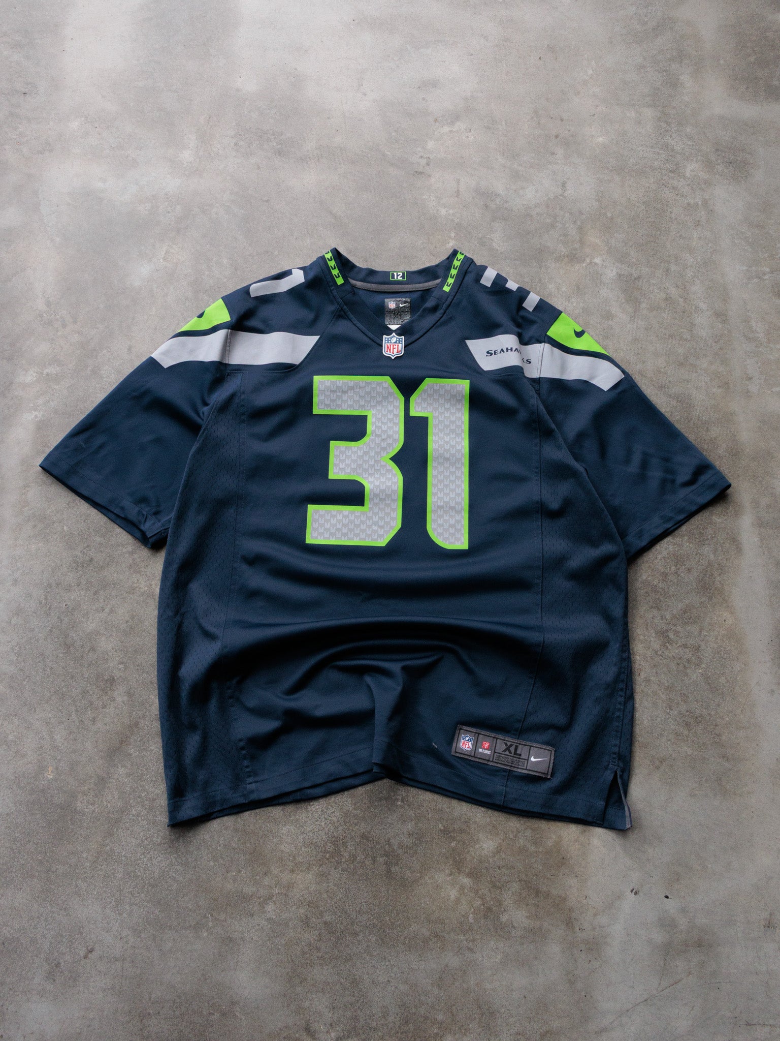 Navy Nike Seattle Seahawks Chancellor Jersey (XL)