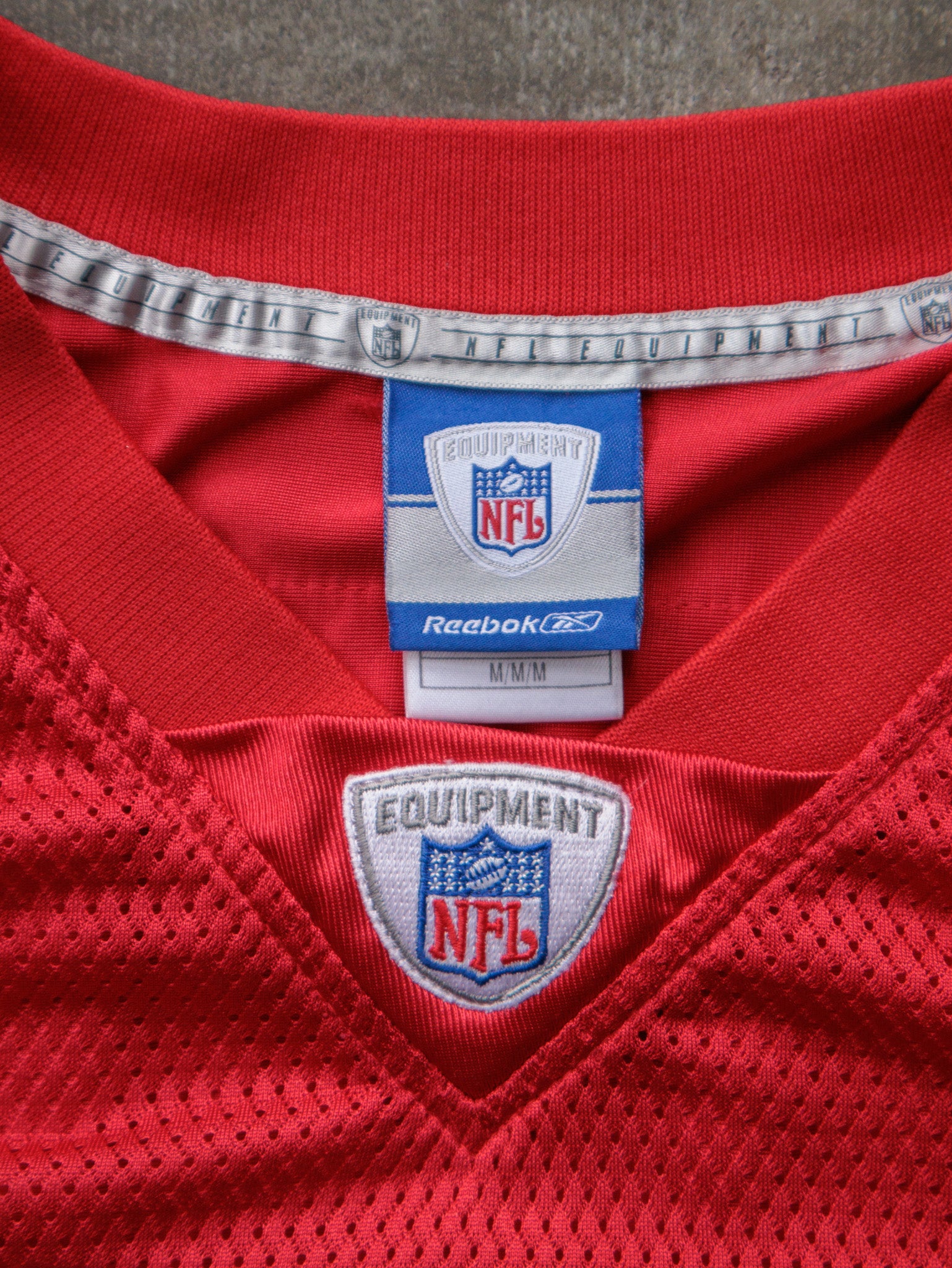 Vintage 00s Red Reebok Kansas City Chiefs Holmes Jersey (M)