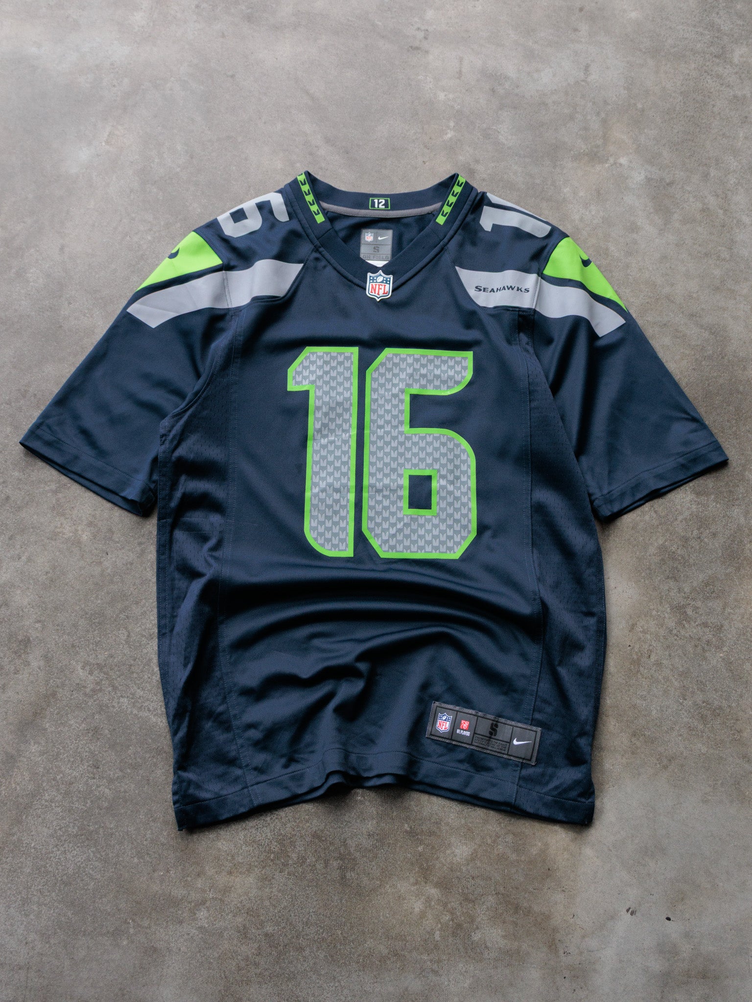 Navy Nike Seattle Seahawks Lockett Jersey (S)