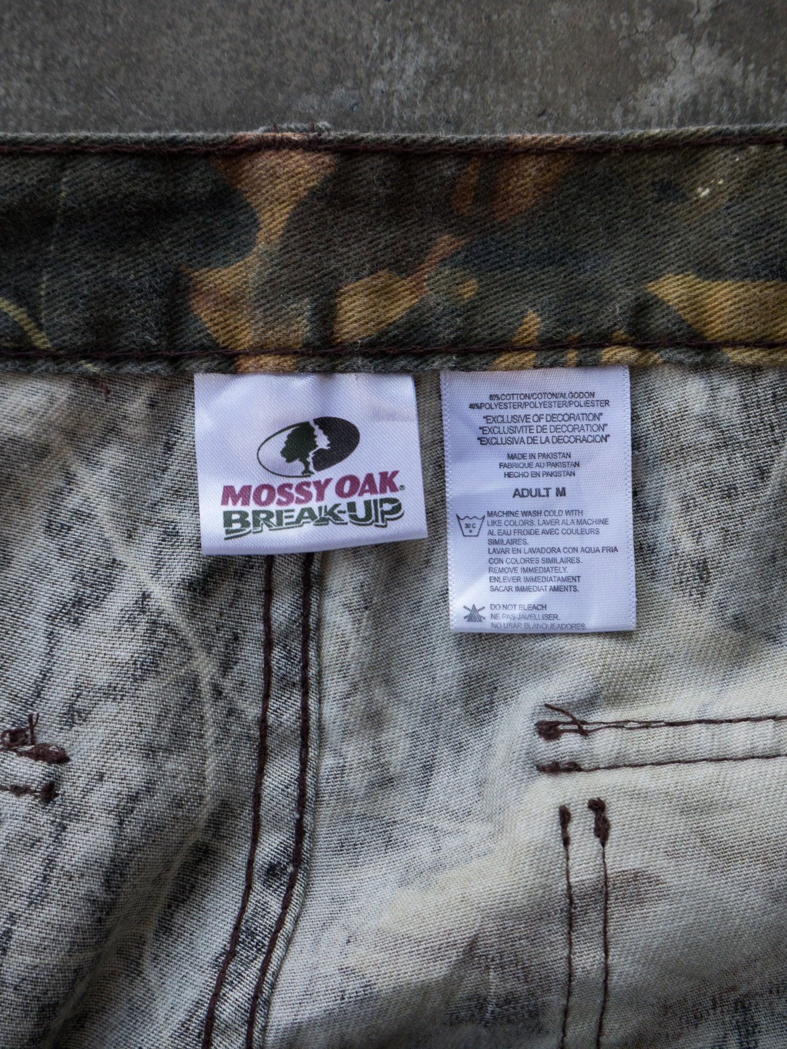 Vintage Mossy Oak Break-Up Camo Cargo Pants (M)