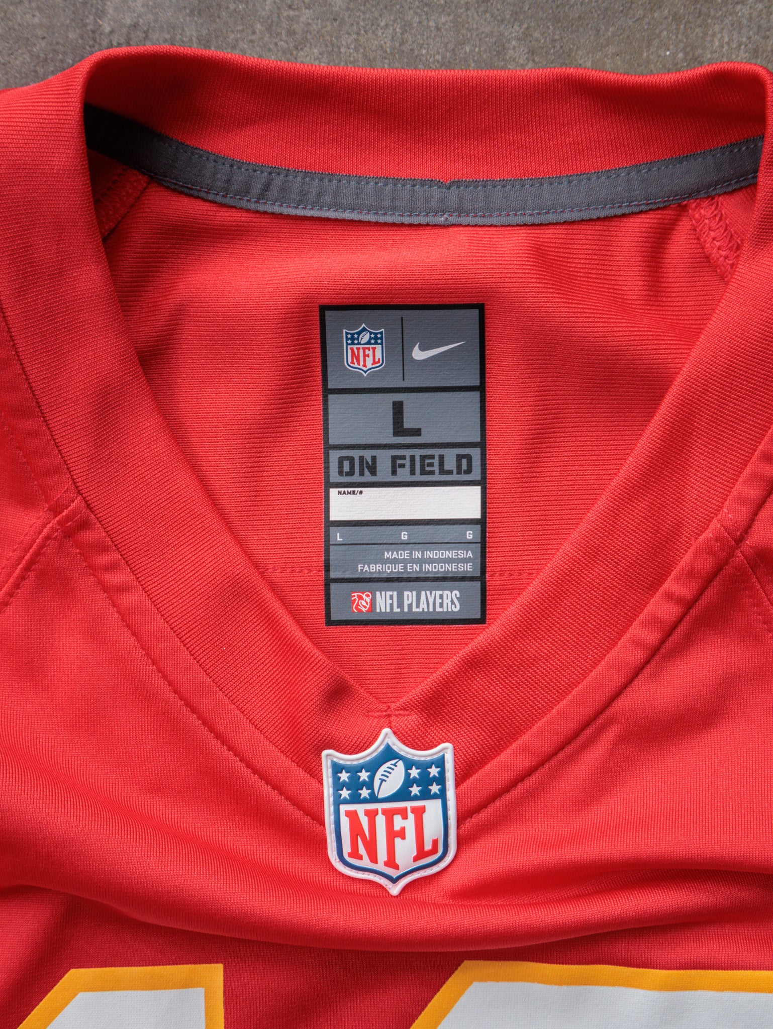 Red Nike Kansas City Chiefs Pacheco Jersey (L)