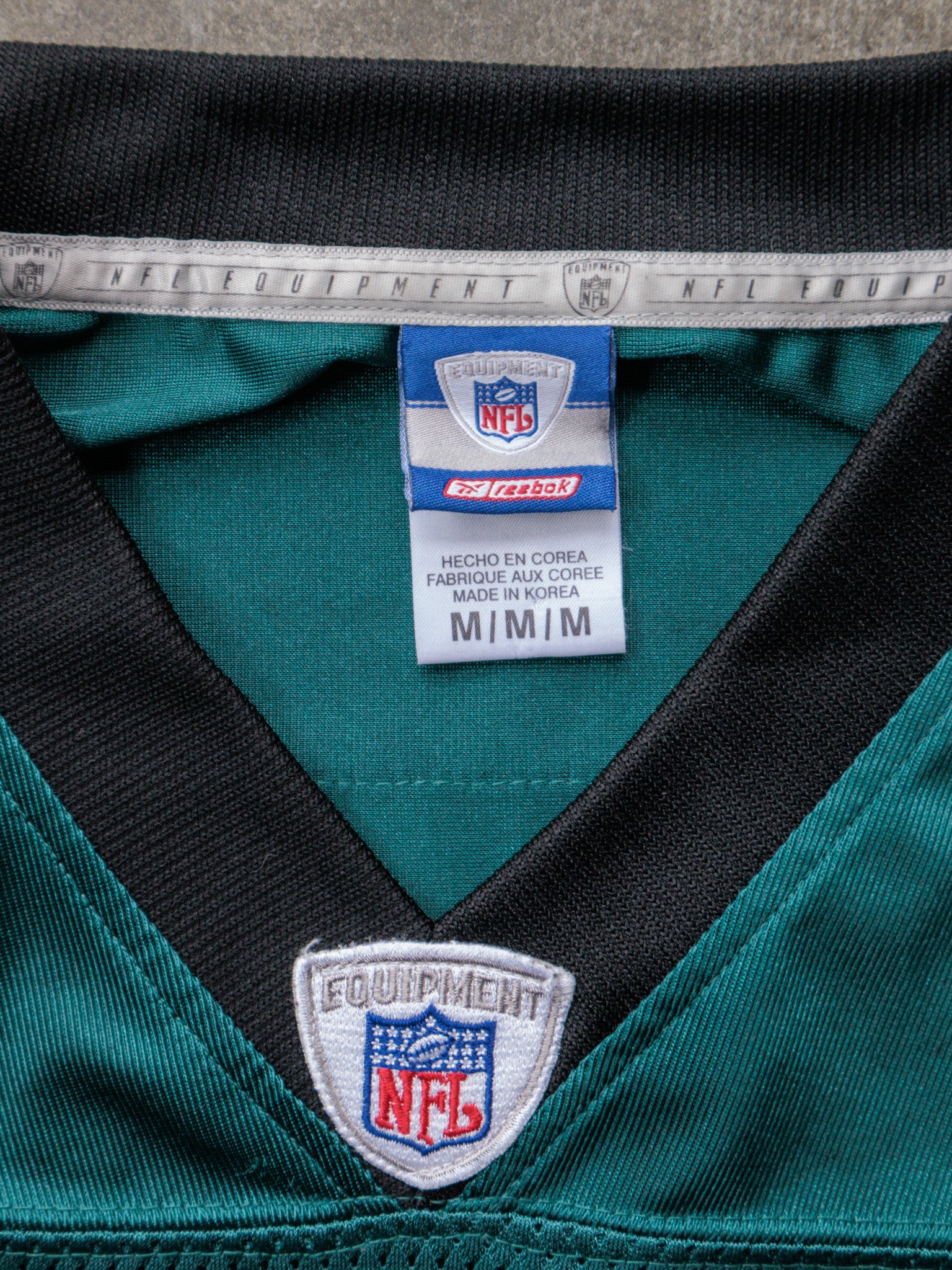 Vintage 00s Green Reebok Philadelphia Eagles Kirkland Jersey (M)