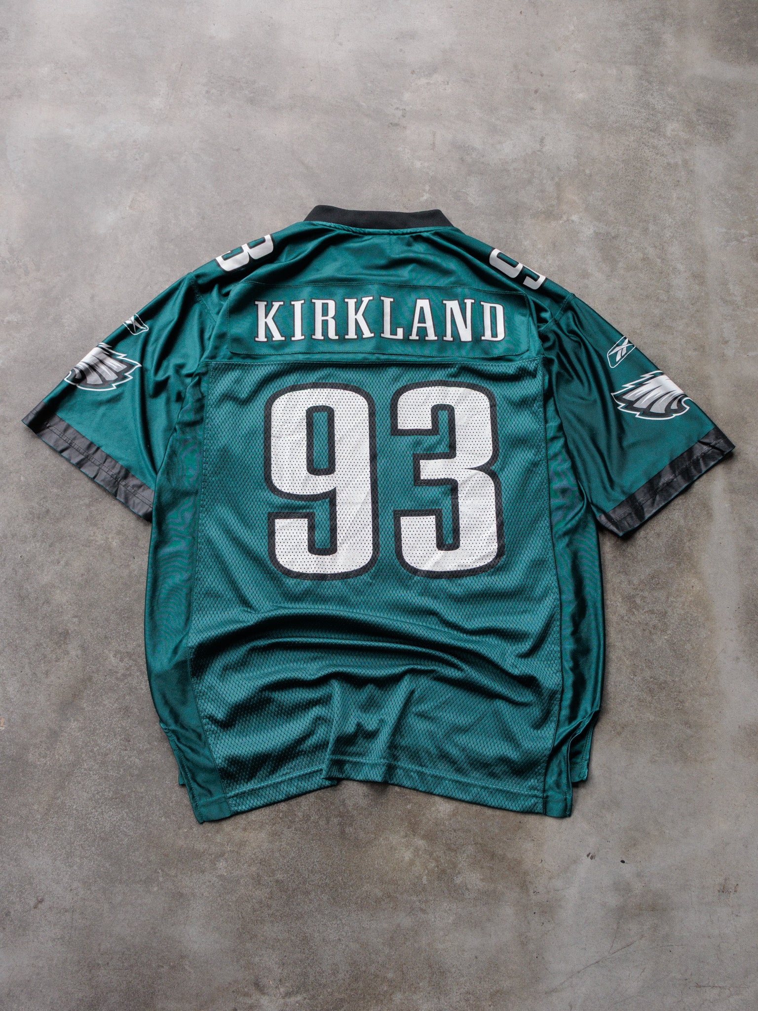 Vintage 00s Green Reebok Philadelphia Eagles Kirkland Jersey (M)
