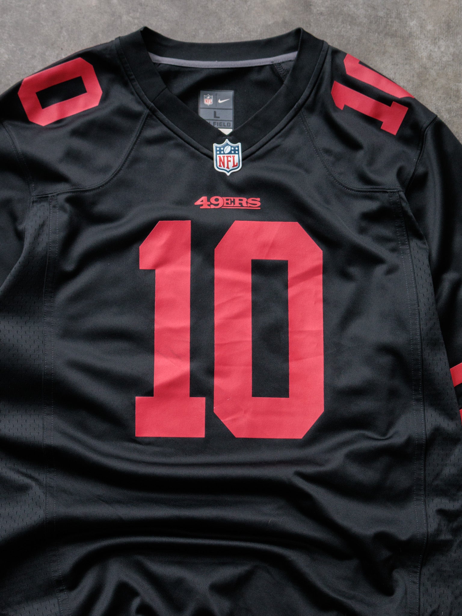 Black Nike San Francisco 49ers Garoppolo Jersey (L)