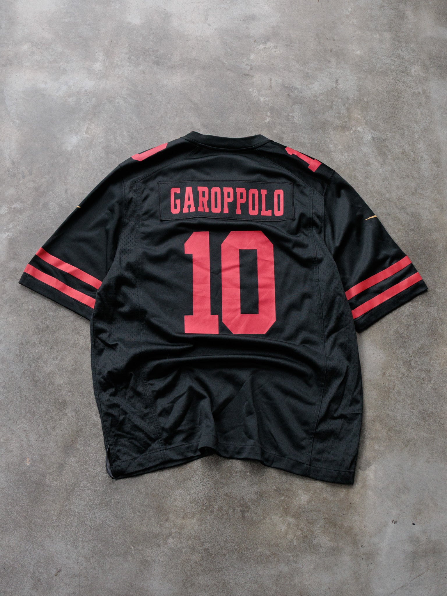 Black Nike San Francisco 49ers Garoppolo Jersey (L)