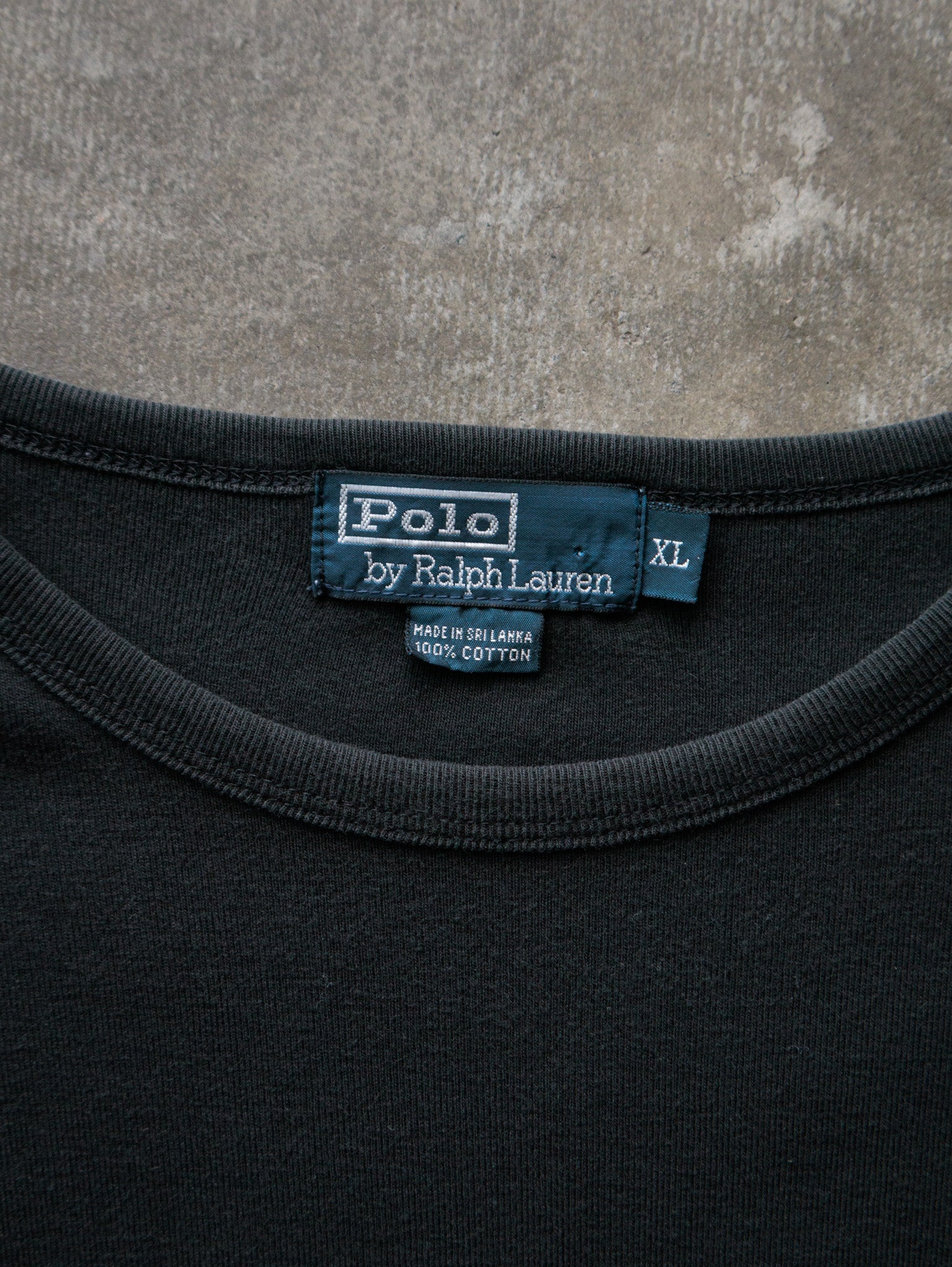 Vintage 00s Black Polo Ralph Lauren Tee (XL)