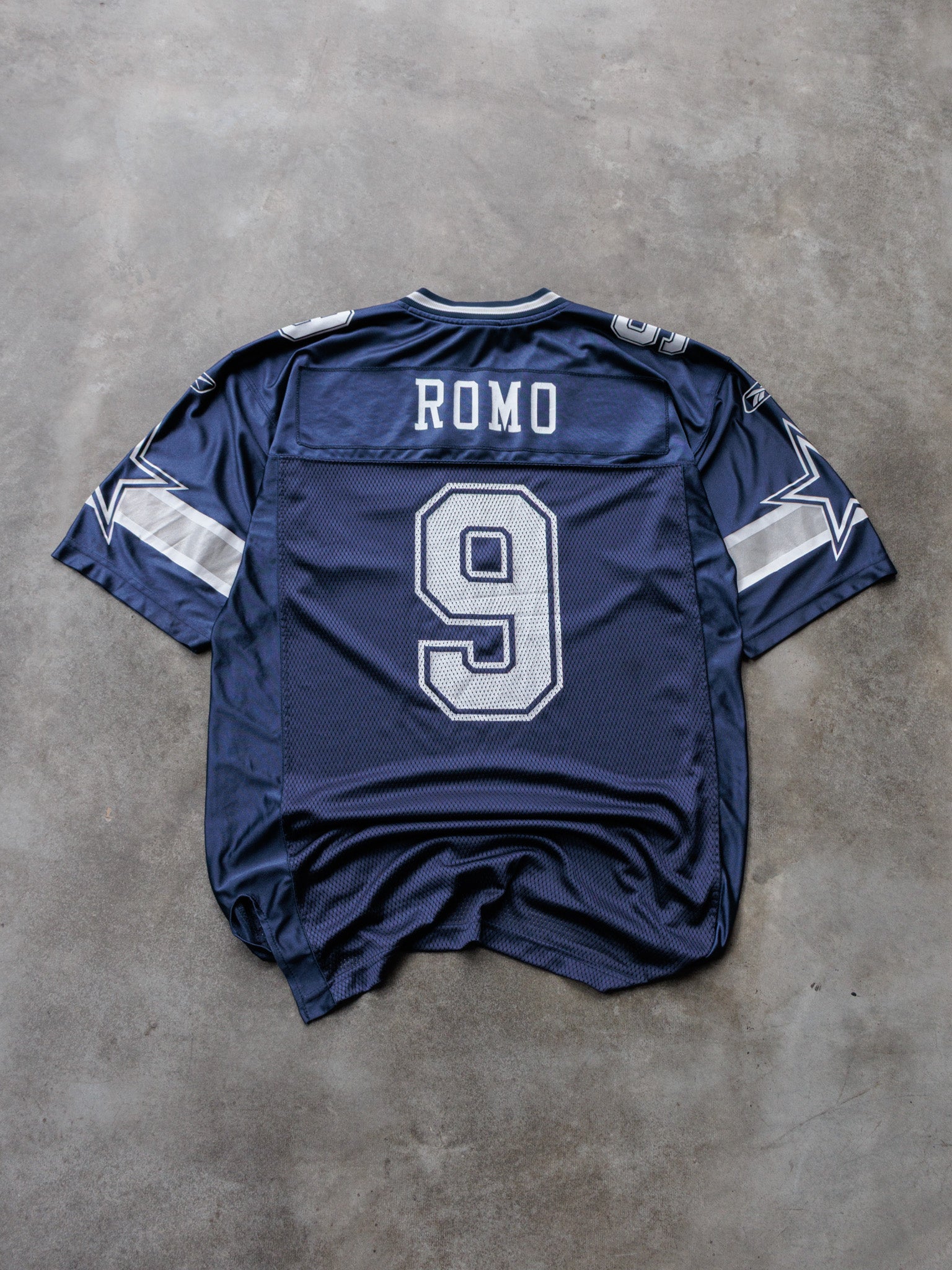 Vintage 00s Navy Reebok Dallas Cowboys Romo Jersey (M)