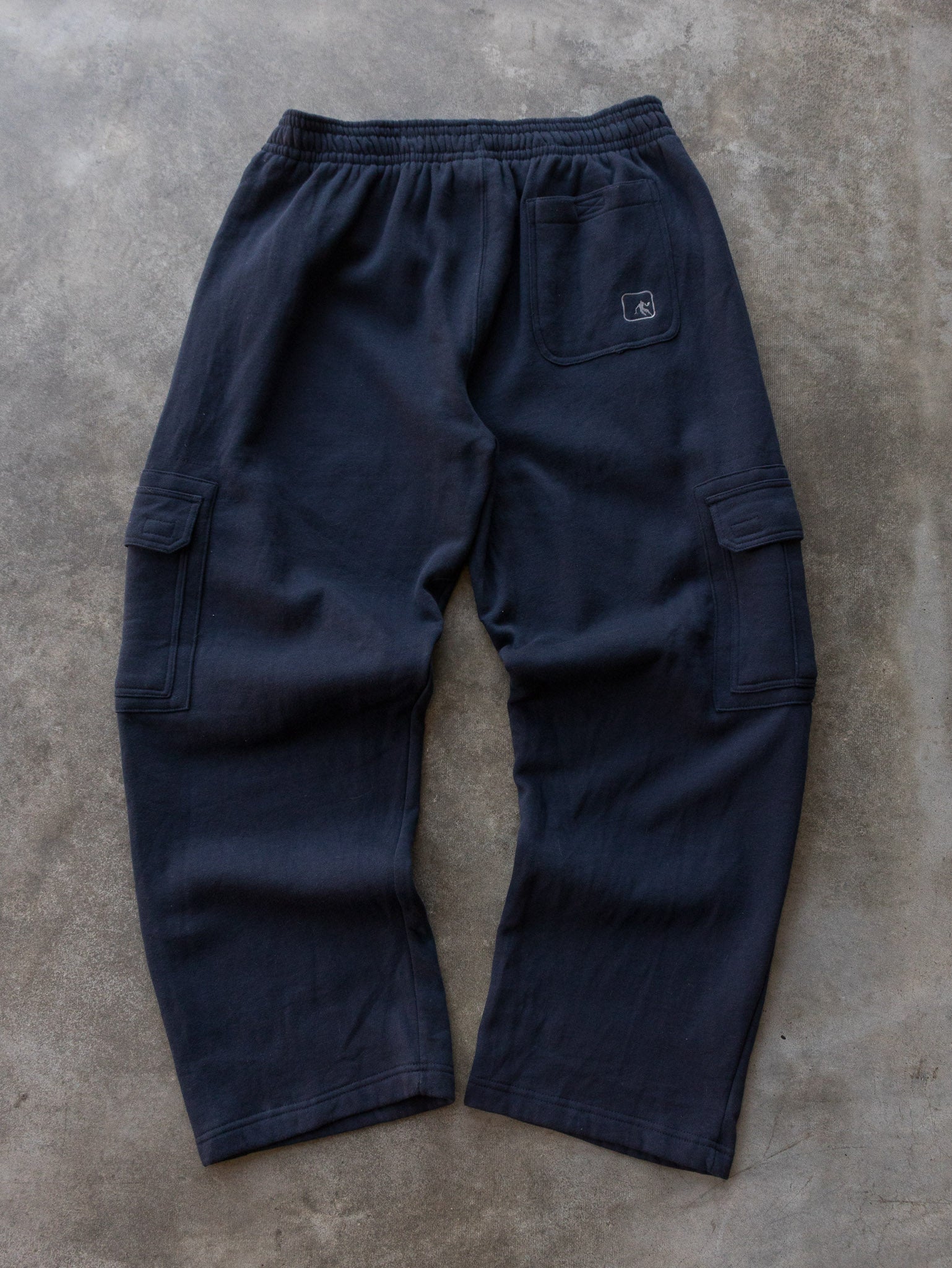 Vintage 00s Navy AND1 Cargo Sweatpants (L)