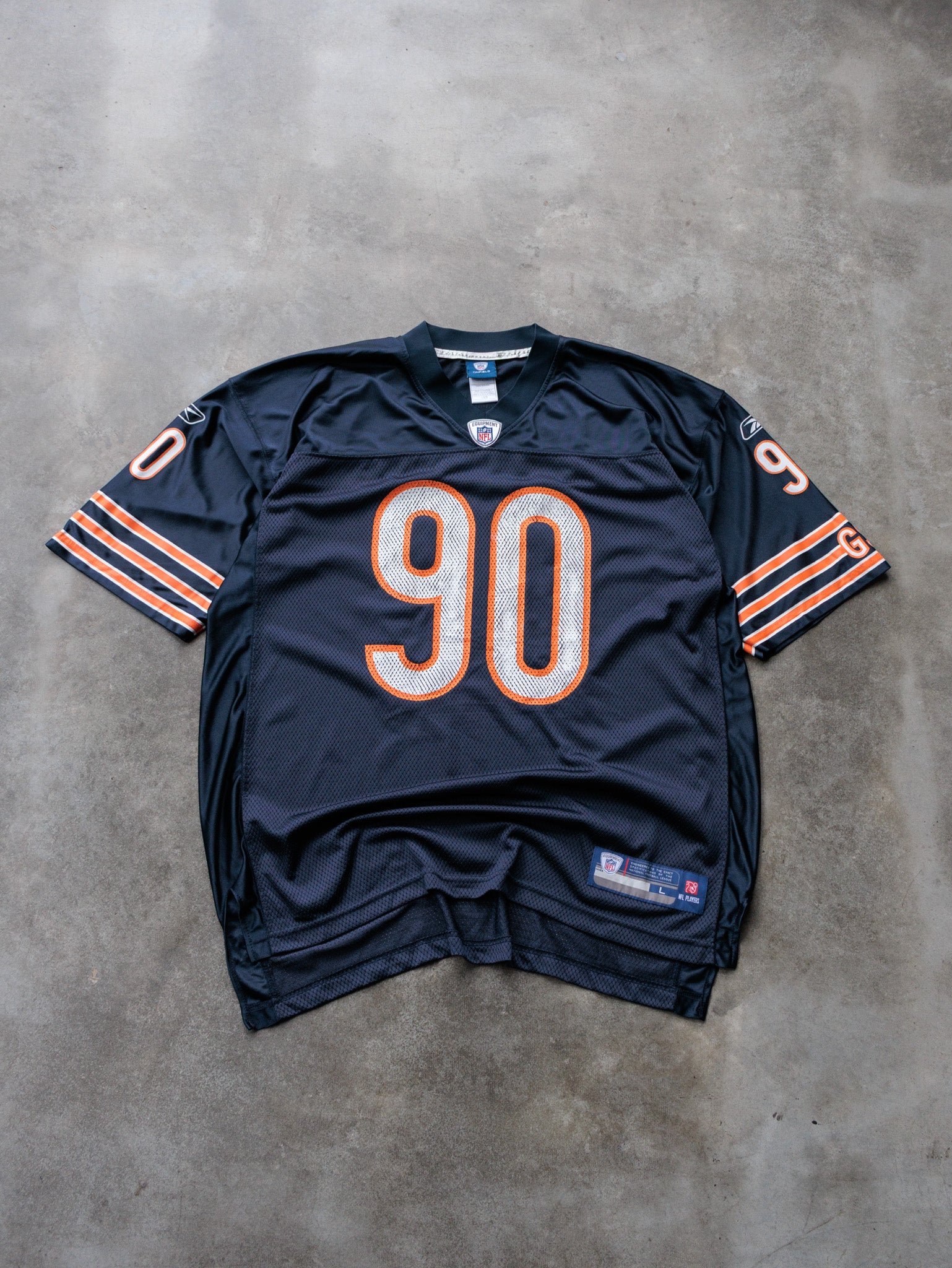 Vintage Navy Reebok Chicago Bears Peppers Jersey (L)