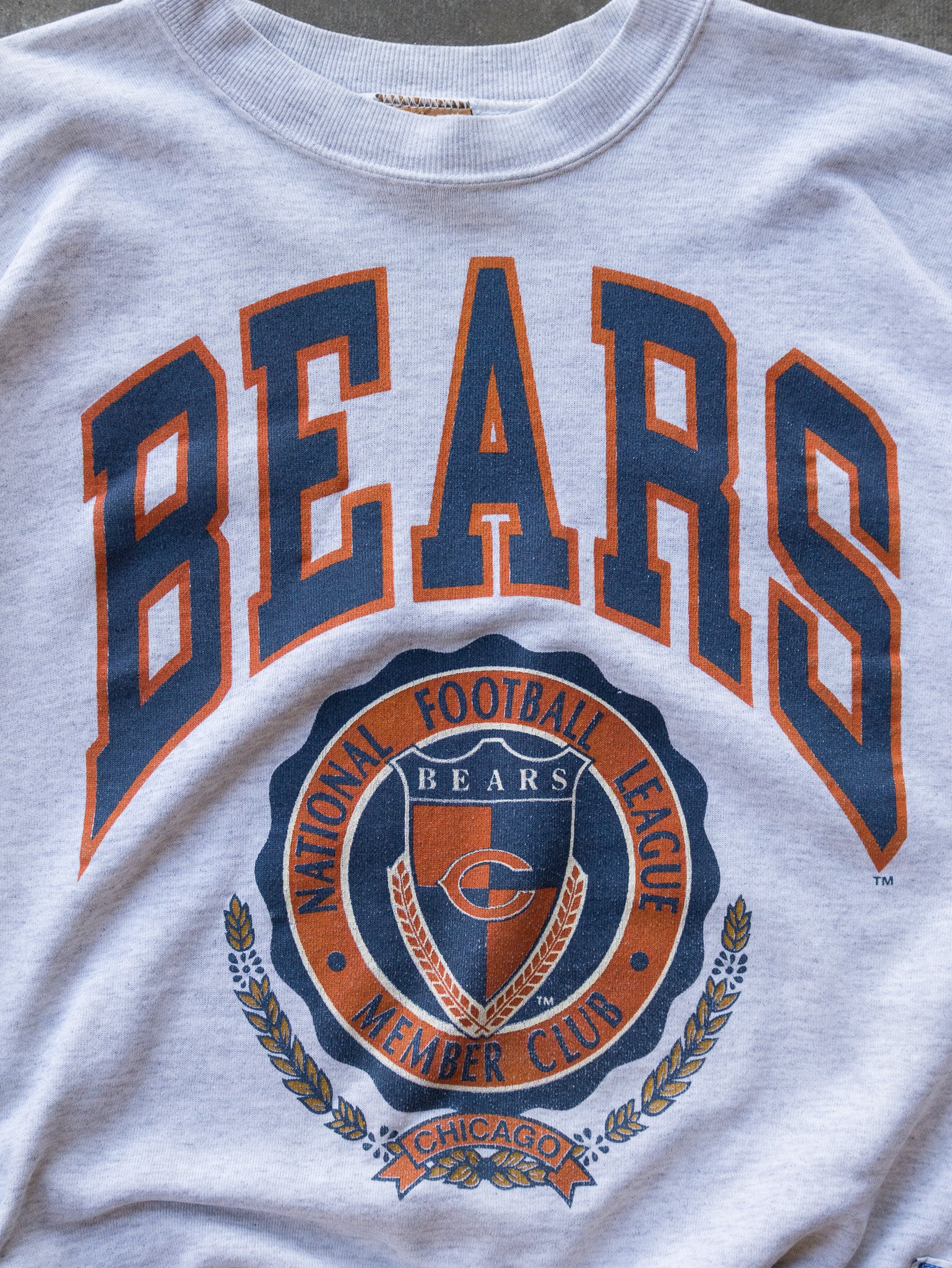 Vintage 90s Grey Chicago Bears Sweatshirt (XL)