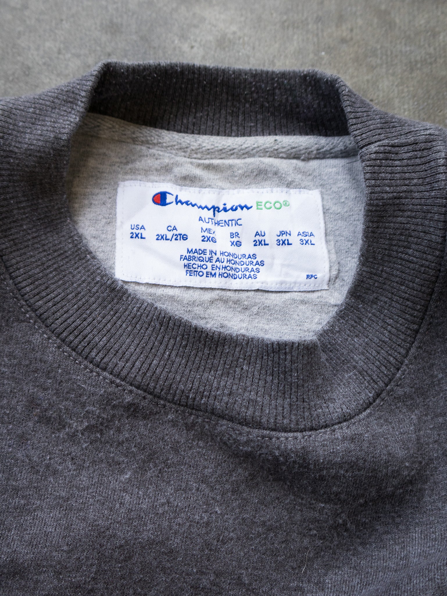 Vintage Grey Champion Sweatshirt (2XL)