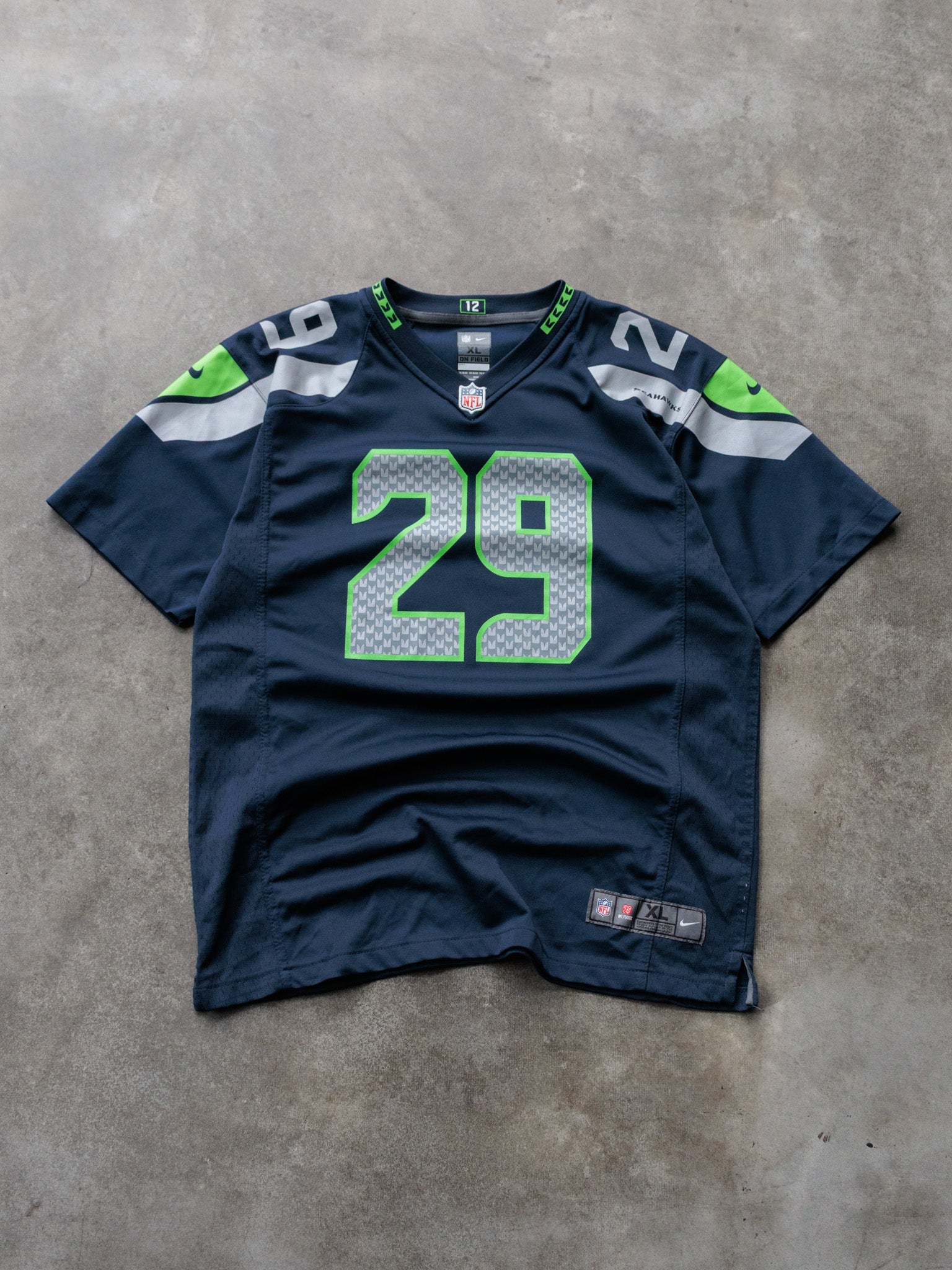 Navy Nike Seattle Seahawks Earl Thomas III Jersey (XL)