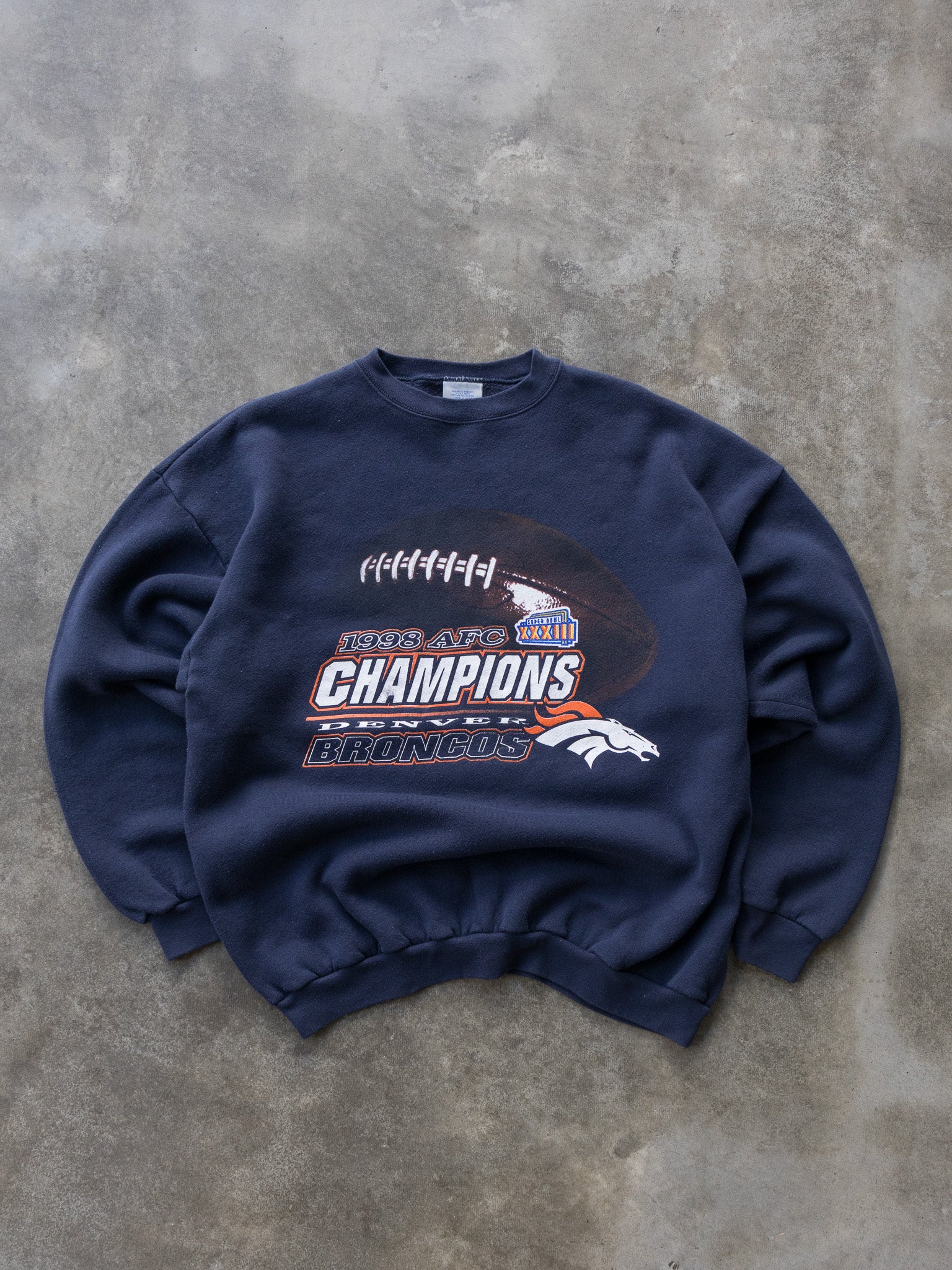 Vintage 1998 Denver Broncos AFC Champions Sweatshirt (XL)