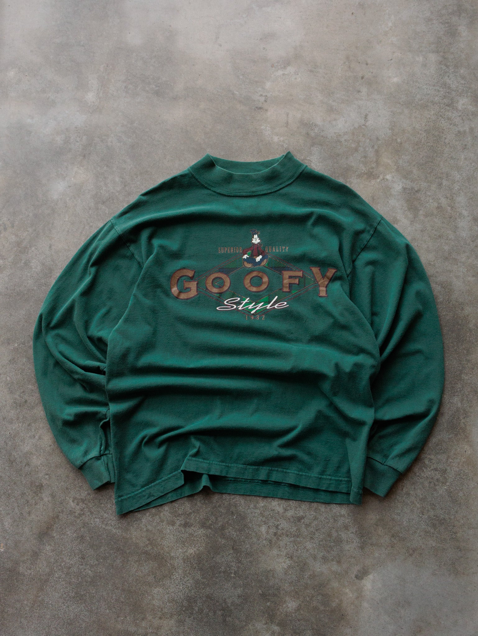 Vintage Green Goofy Long Sleeve (SM/MD)