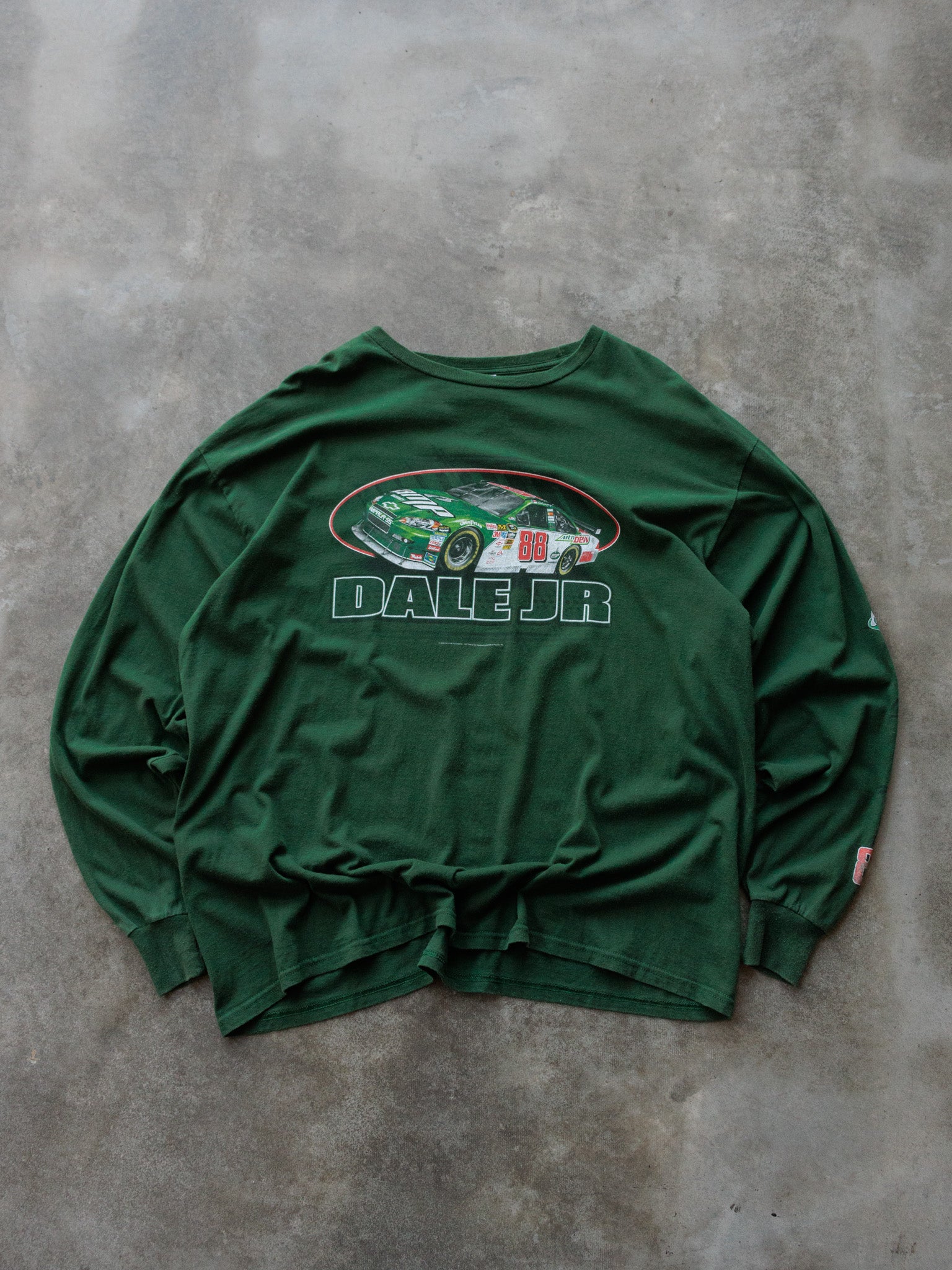 Vintage 2009 Green Dale Jr NASCAR Long Sleeve (2XL)