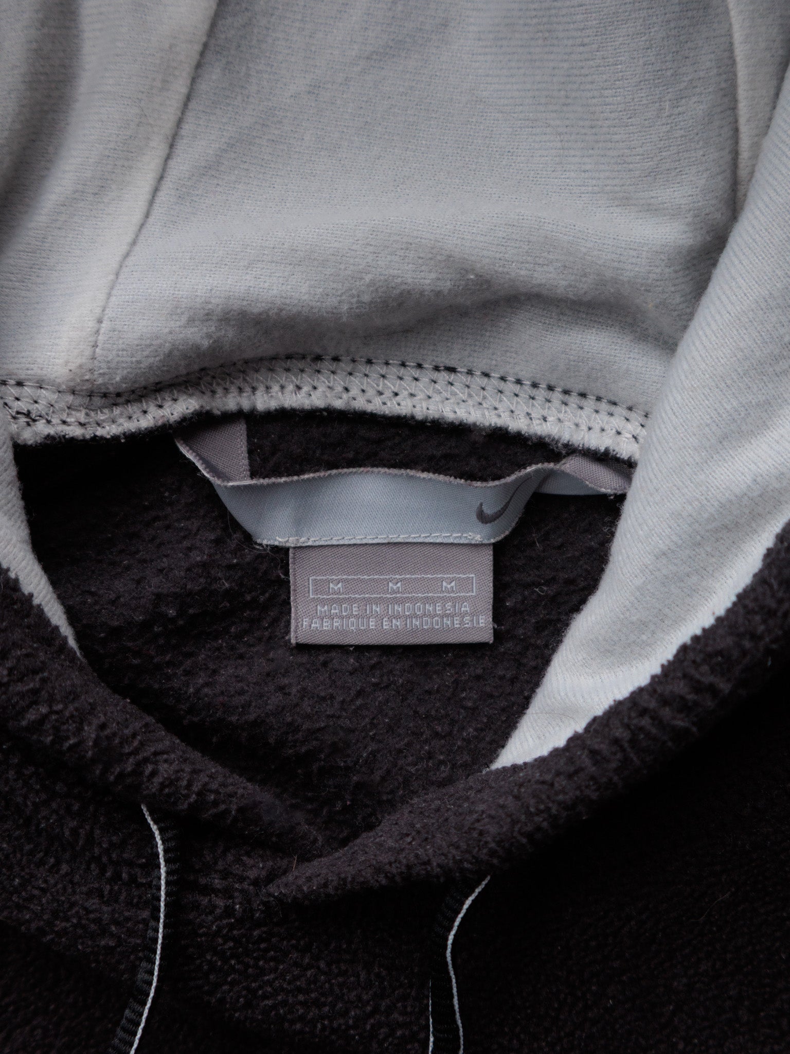 Vintage Black Nike Fleece Hoodie (M)