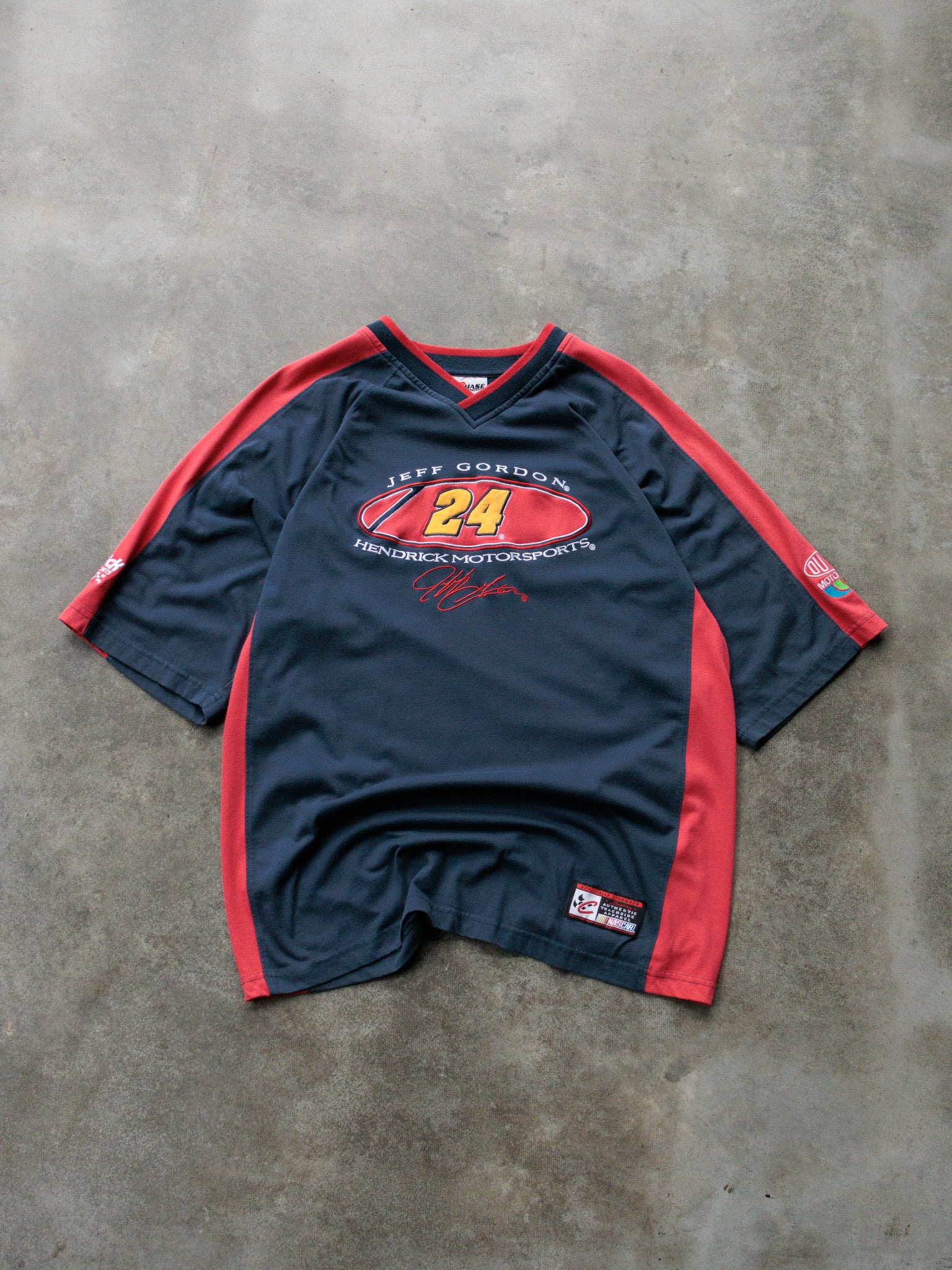 Vintage Navy Jeff Gordon NASCAR Jersey (L)
