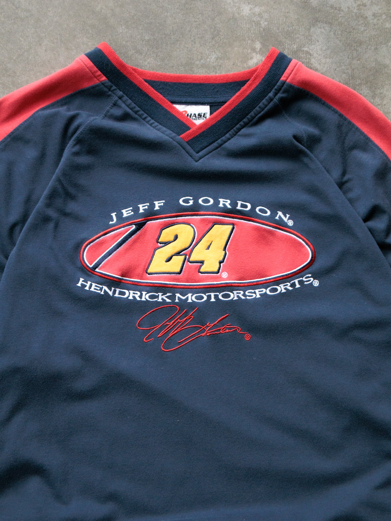 Vintage Navy Jeff Gordon NASCAR Jersey (L)