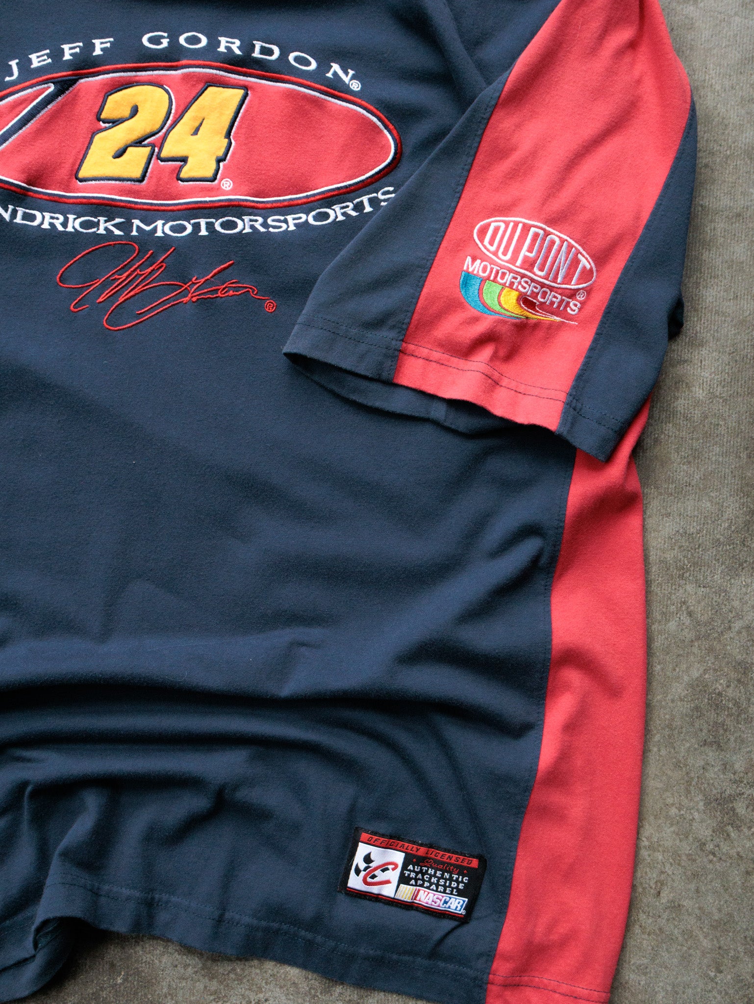 Vintage Navy Jeff Gordon NASCAR Jersey (L)