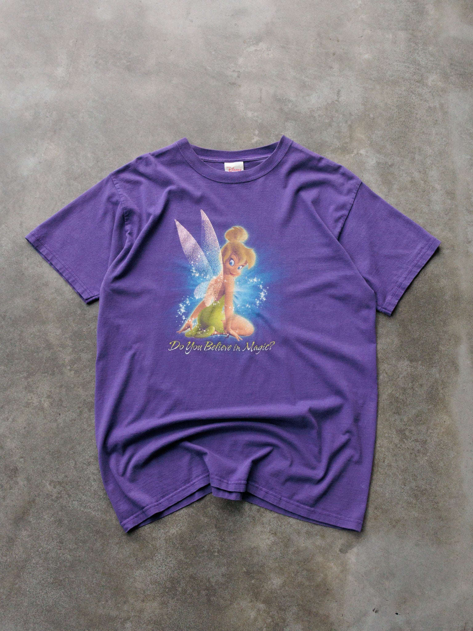 Vintage 00s Purple Disney Tinkerbell Tee (L)