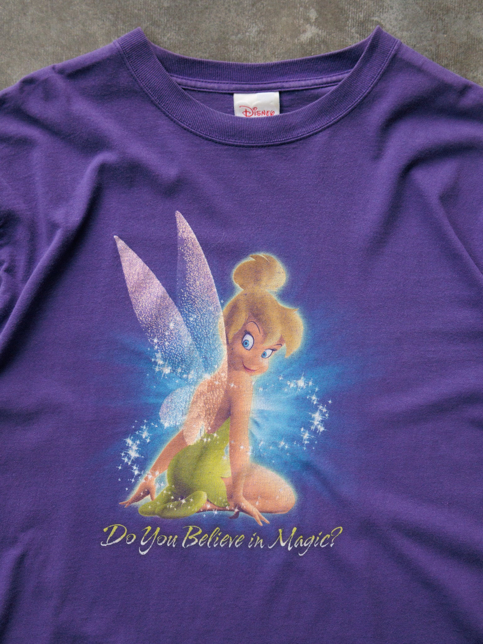 Vintage 00s Purple Disney Tinkerbell Tee (L)
