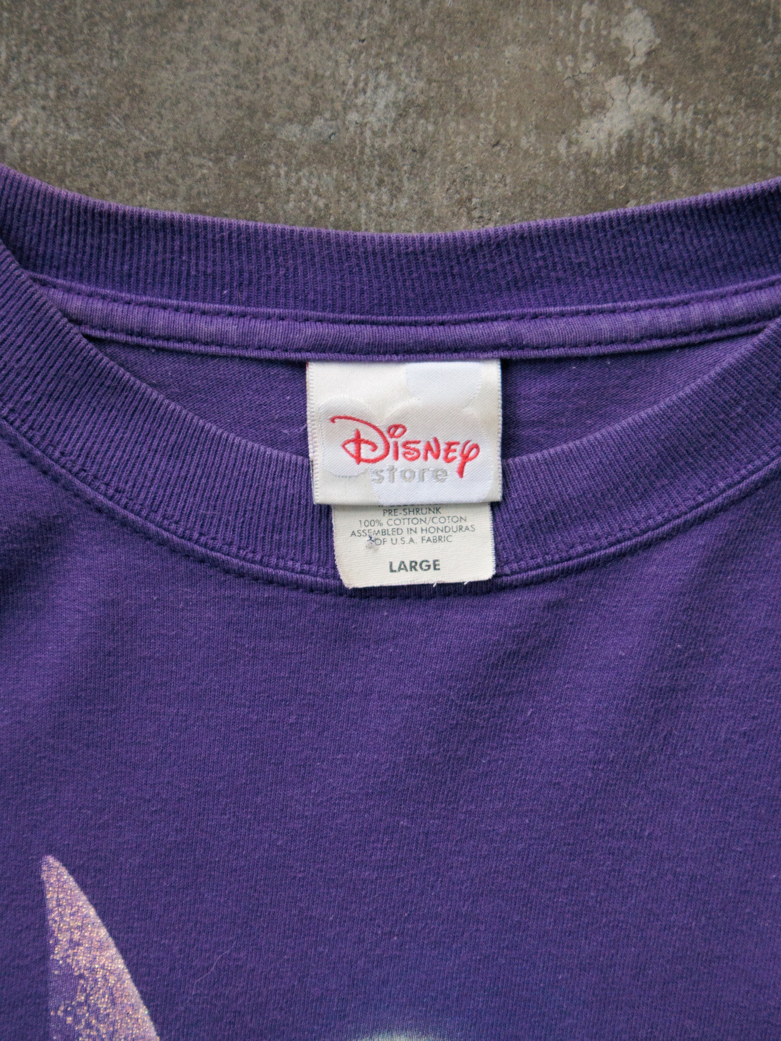Vintage 00s Purple Disney Tinkerbell Tee (L)