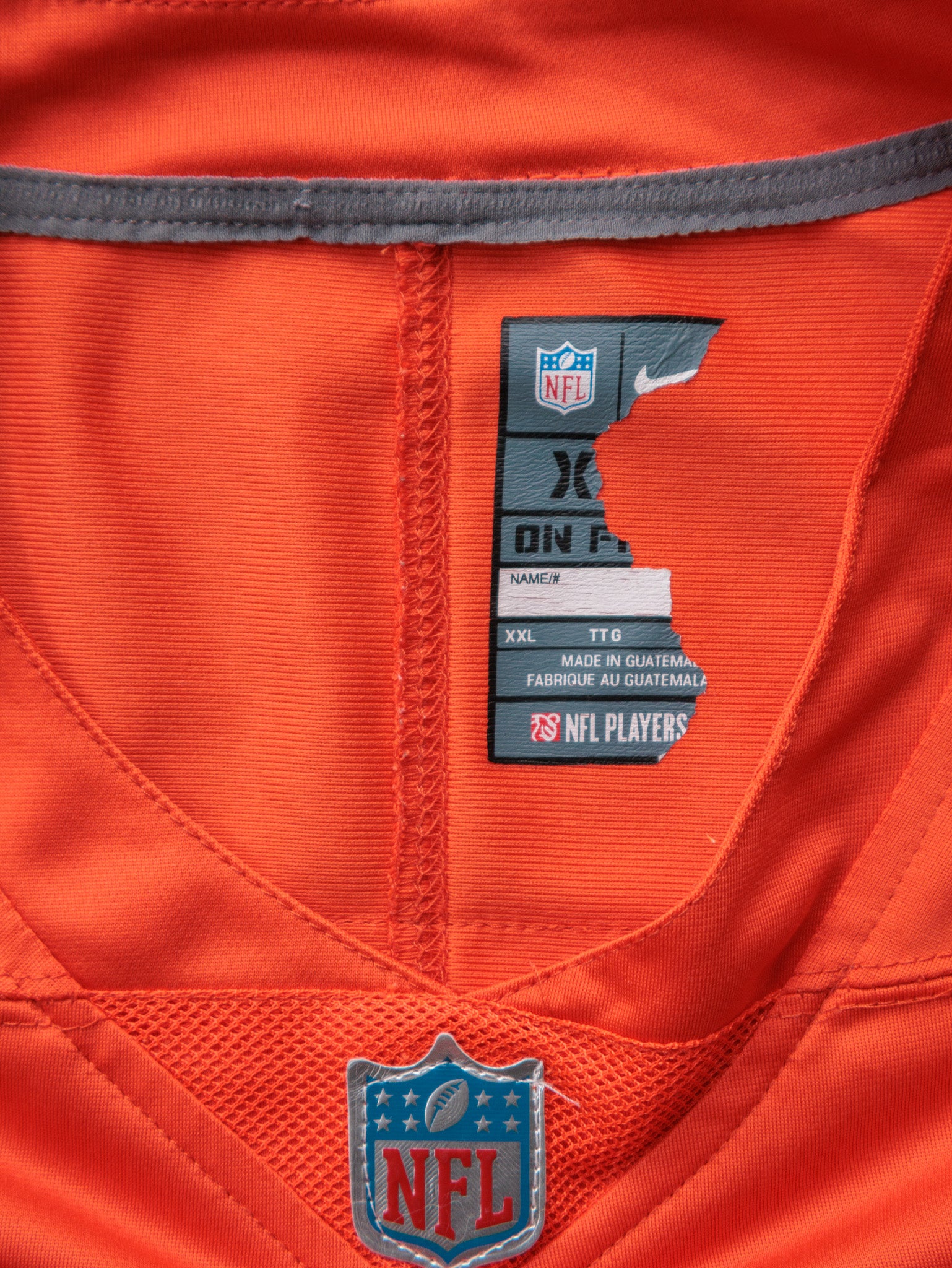 Orange Nike Denver Broncos Wilson Jersey (2XL)