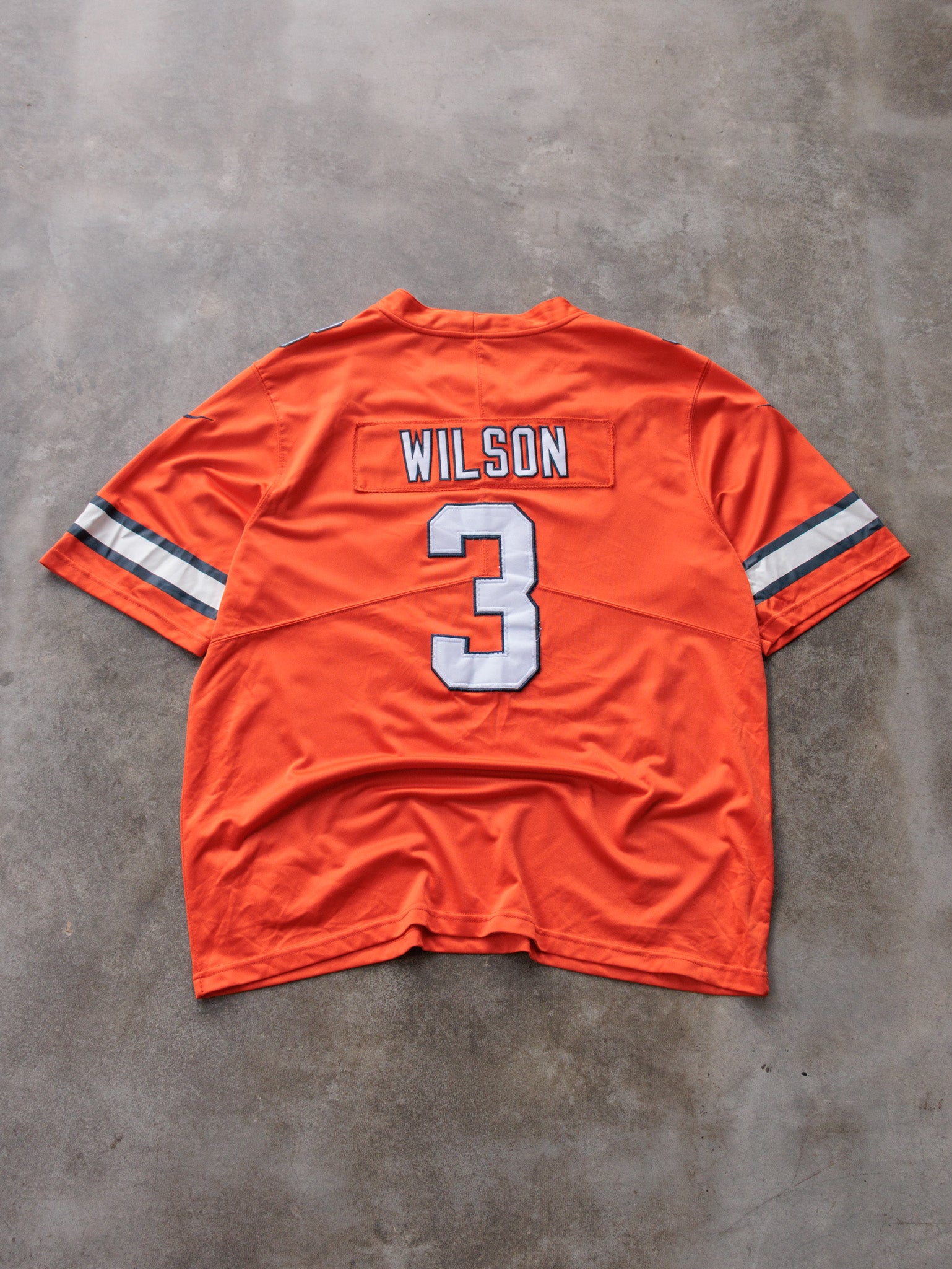 Orange Nike Denver Broncos Wilson Jersey (2XL)