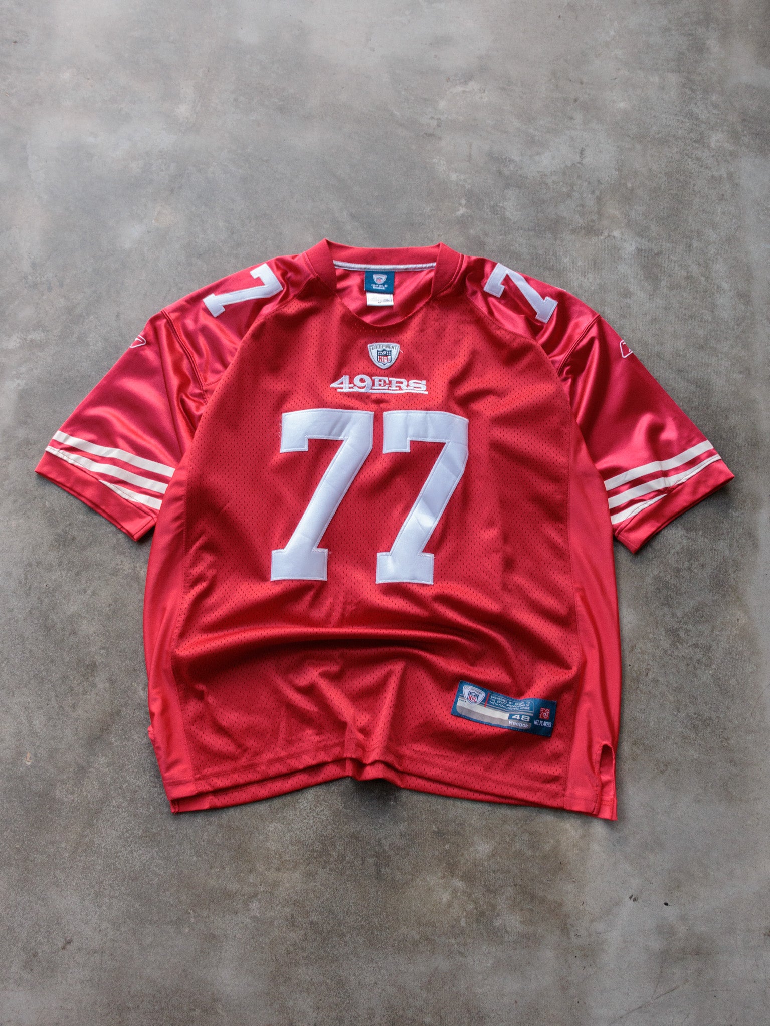 Vintage Red Reebok San Francisco 49ers Iupati Jersey (L)