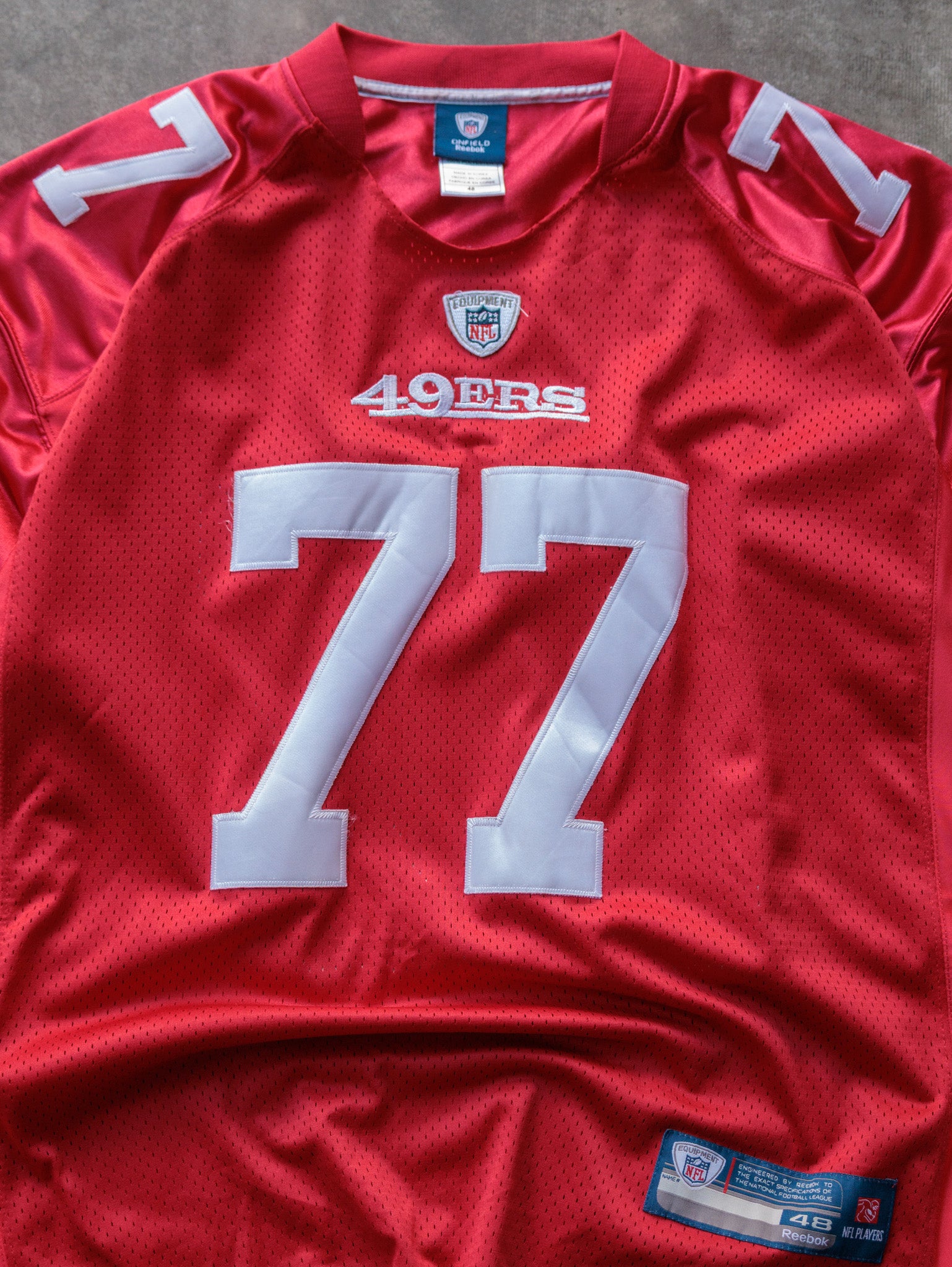Vintage Red Reebok San Francisco 49ers Iupati Jersey (L)
